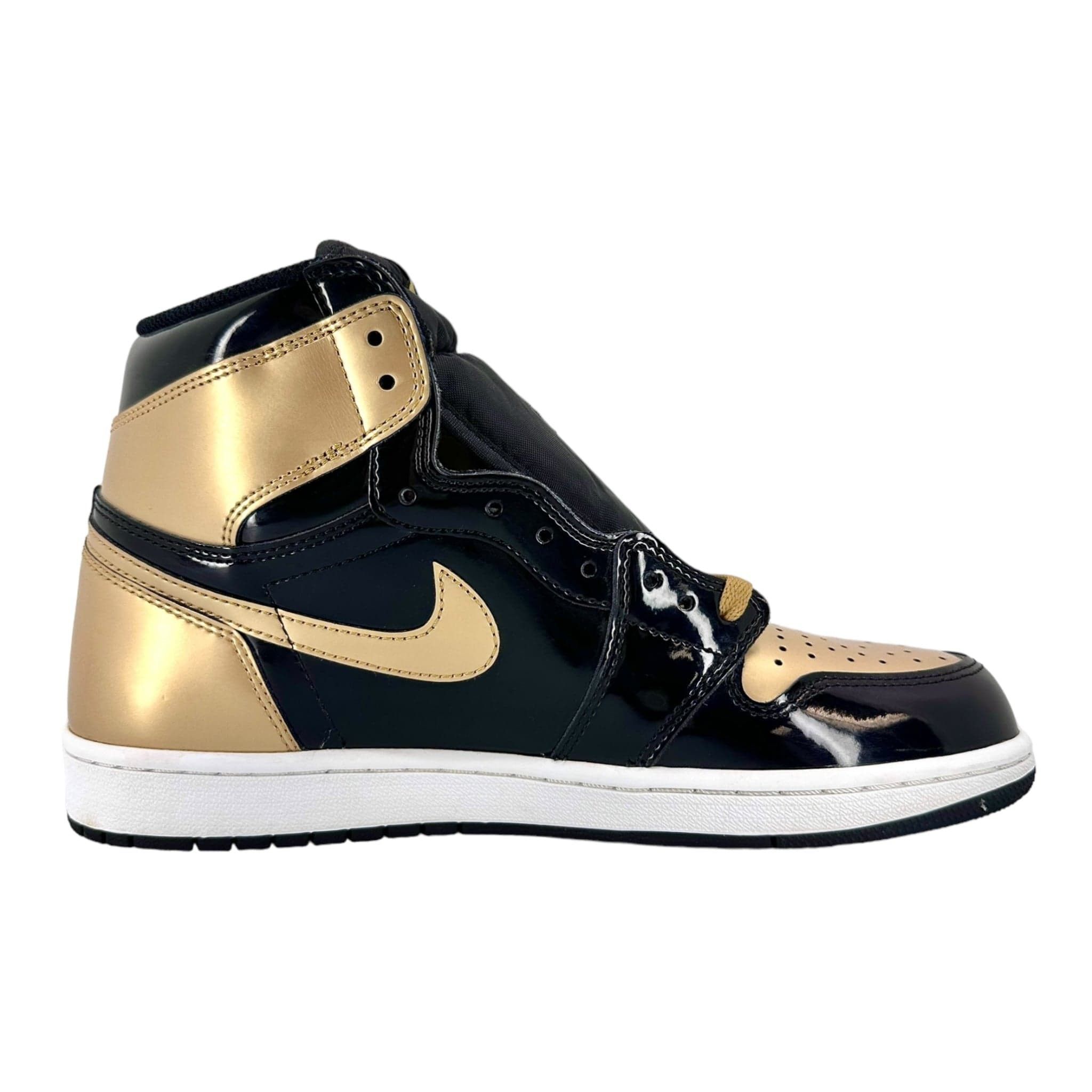 Nike 1 Retro High NRG Patent Gold Toe Size US 9.5 / EU 42-43 - 4 Thumbnail