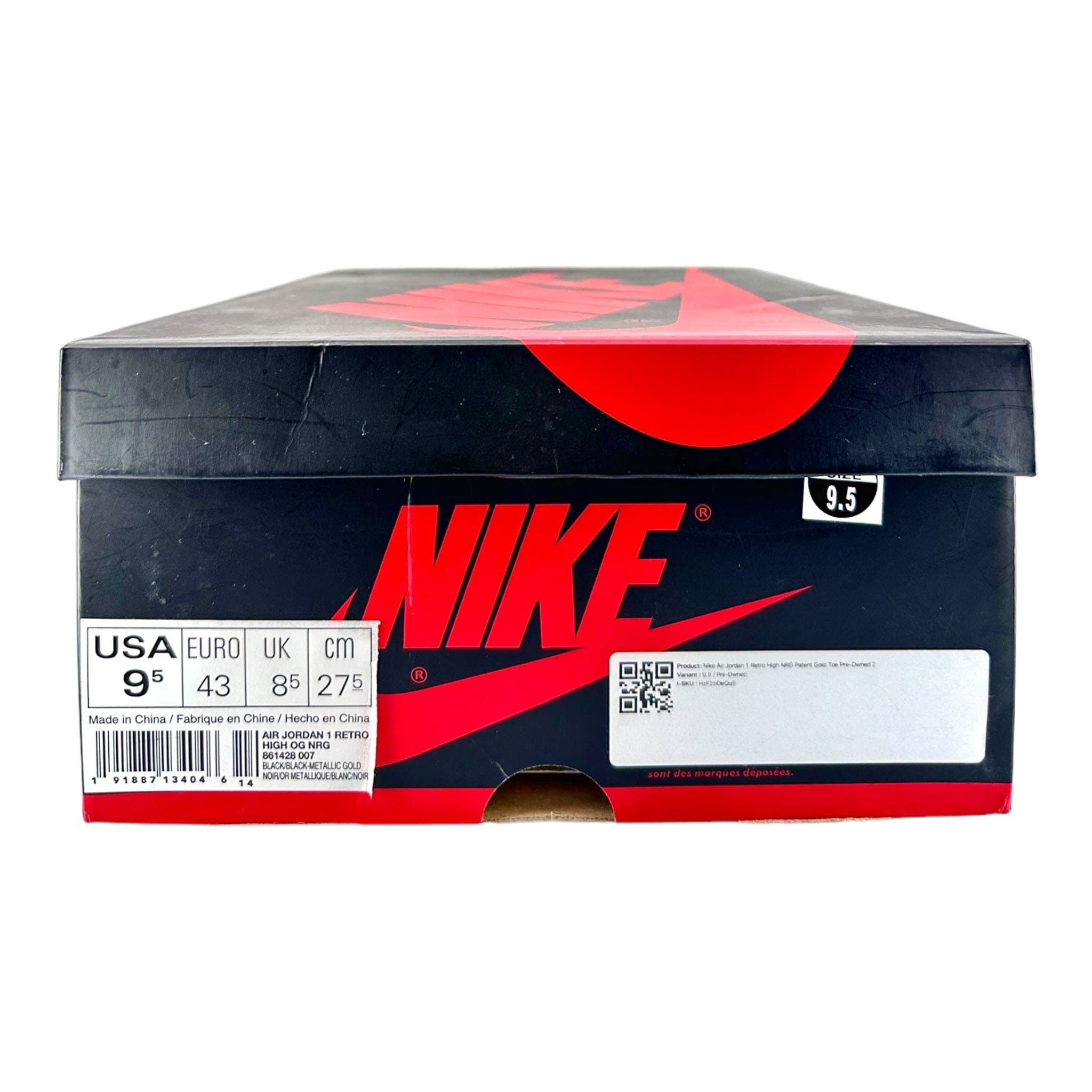 Nike 1 Retro High NRG Patent Gold Toe Size US 9.5 / EU 42-43 - 9 Thumbnail