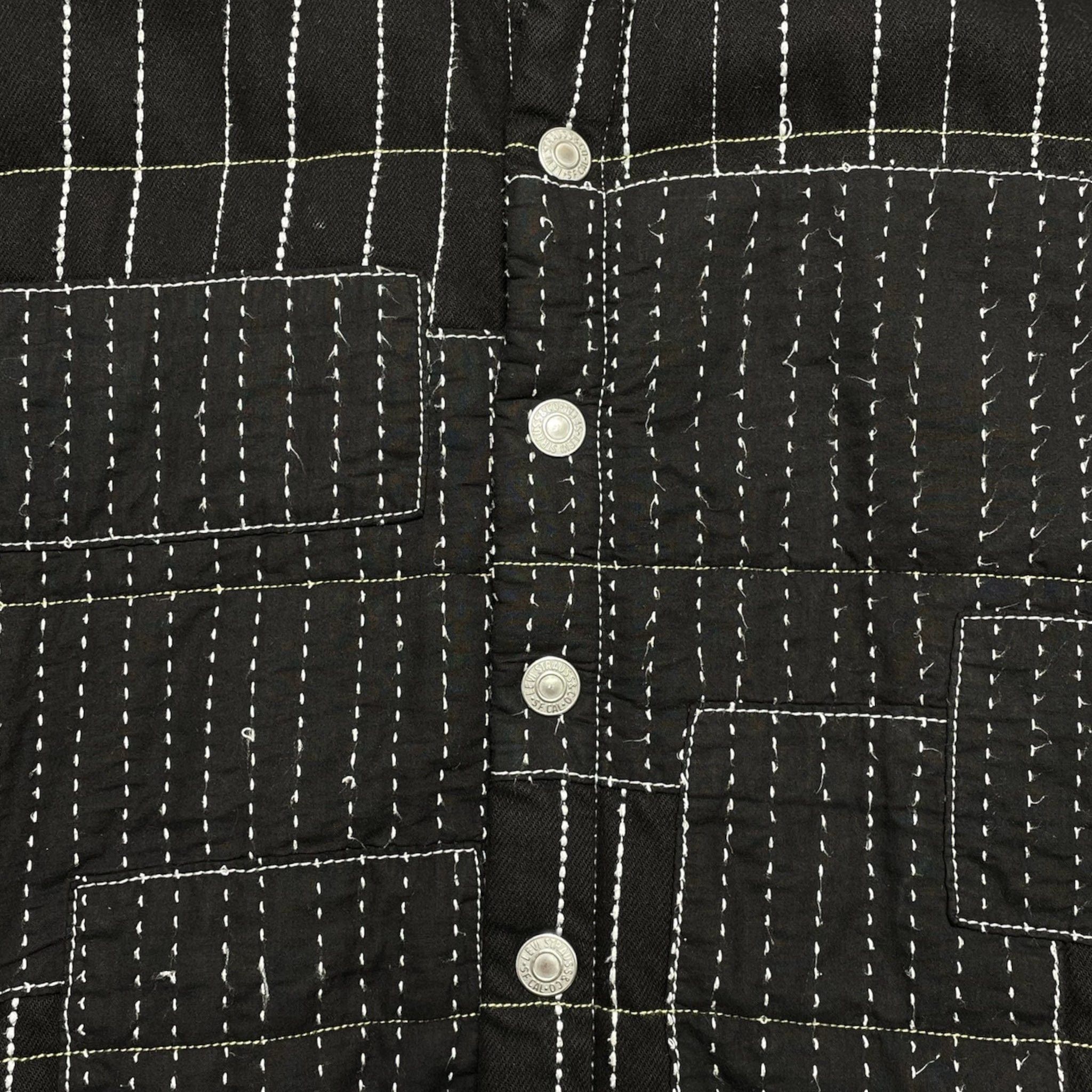 DENIM TEARS Peace Patchwork Padded Jacket Black Size US S / EU 44-46 / 1 - 3 Thumbnail