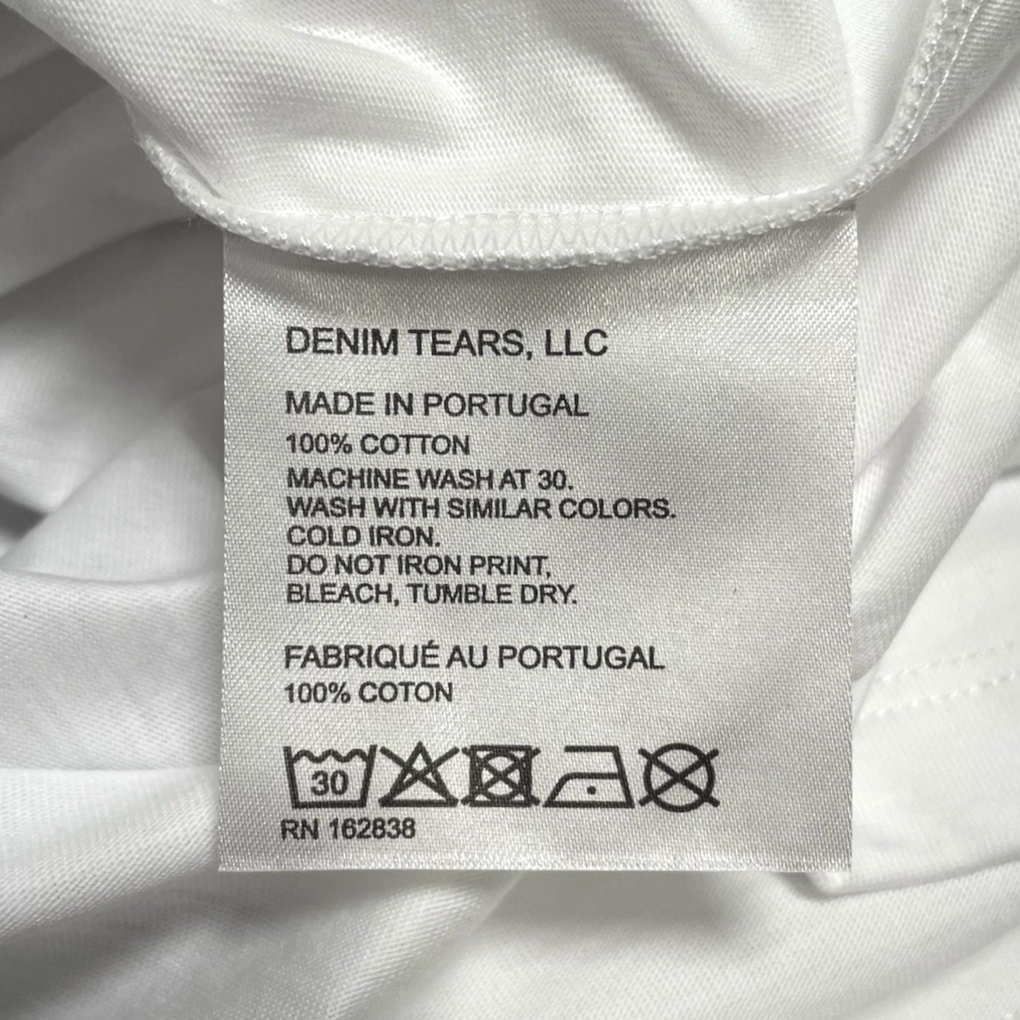 DENIM TEARS ADG Inc. Short Sleeve Tee Shirt White Size US L / EU 52-54 / 3 - 5 Thumbnail