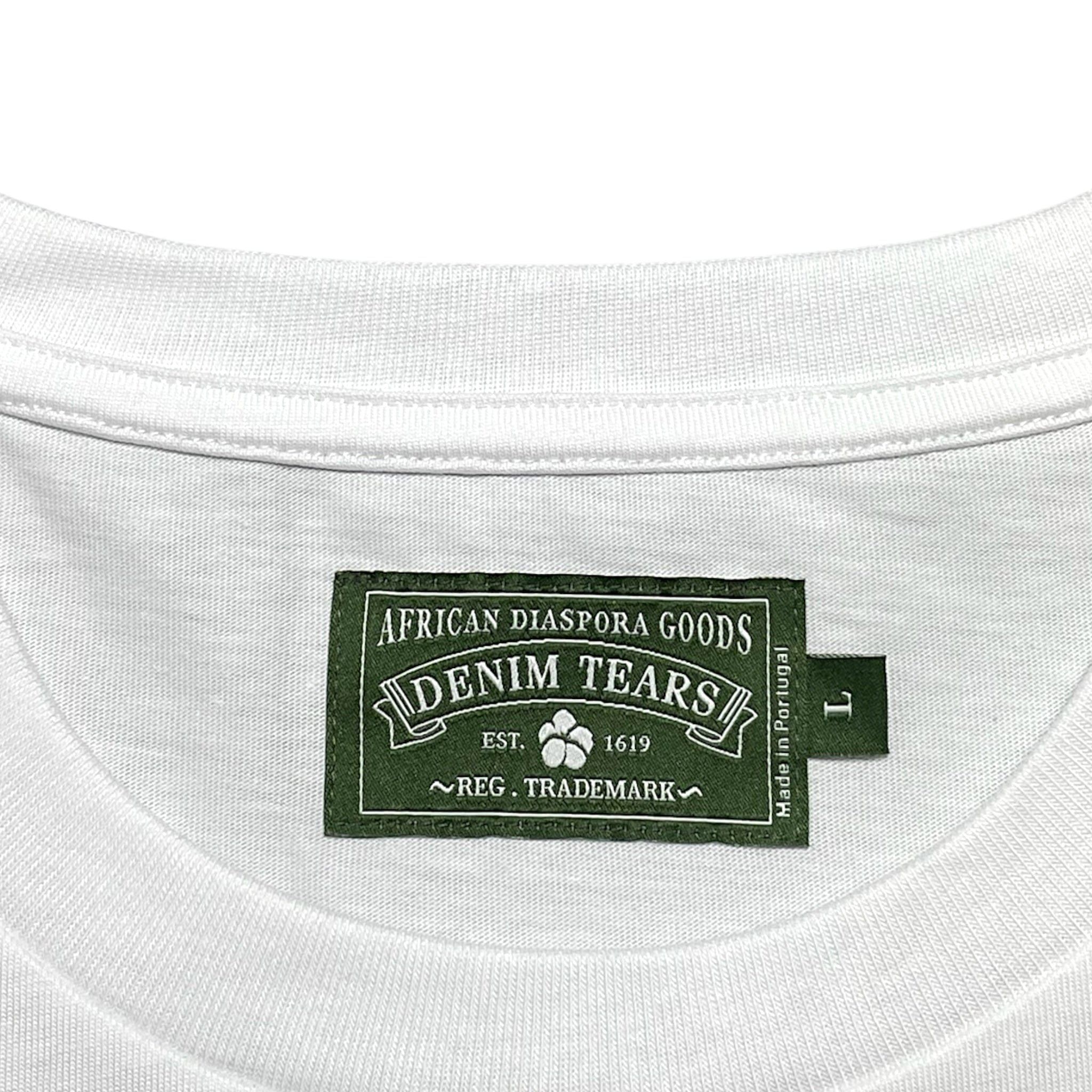 DENIM TEARS ADG Inc. Short Sleeve Tee Shirt White Size US L / EU 52-54 / 3 - 4 Thumbnail