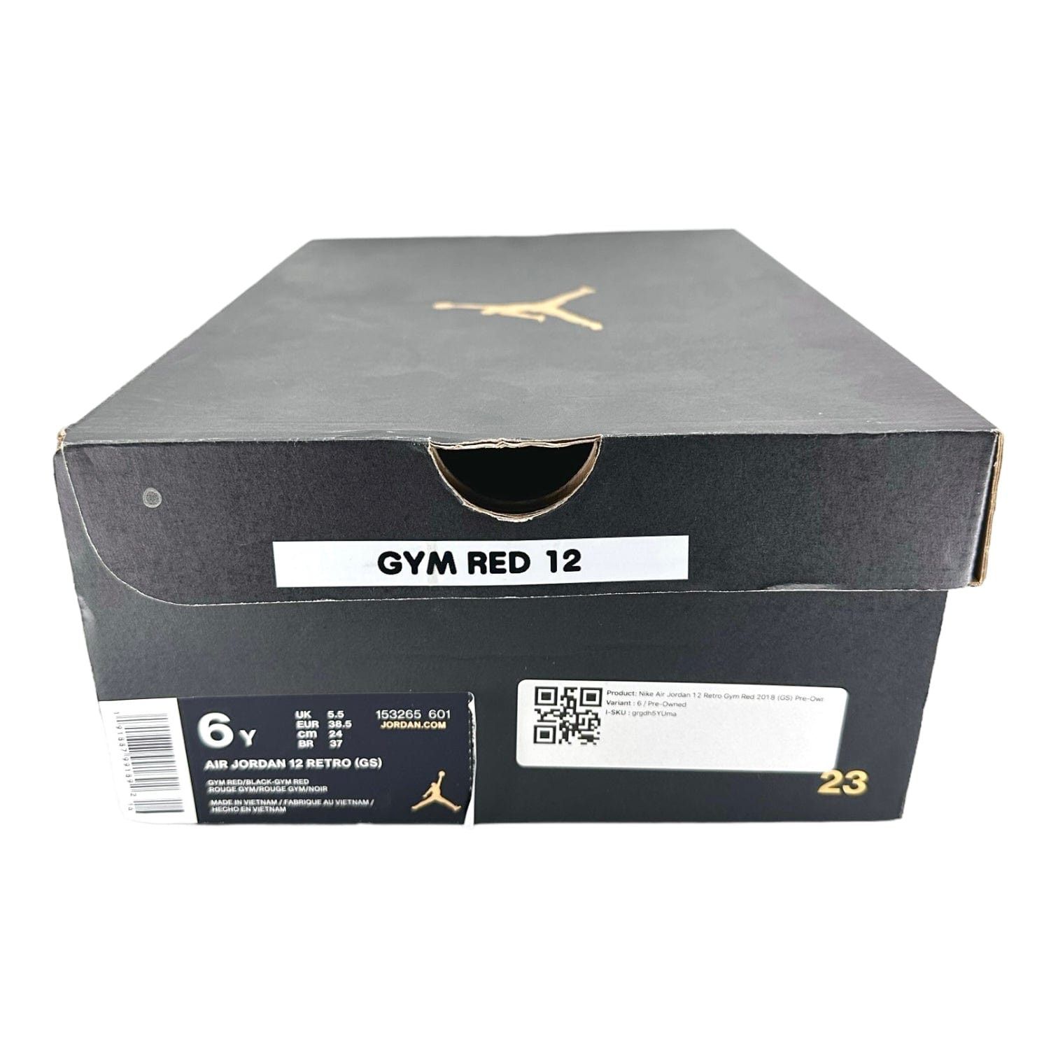 Nike 12 Retro Gym Red 2018 (GS) Size US 6 / EU 39 - 8 Thumbnail