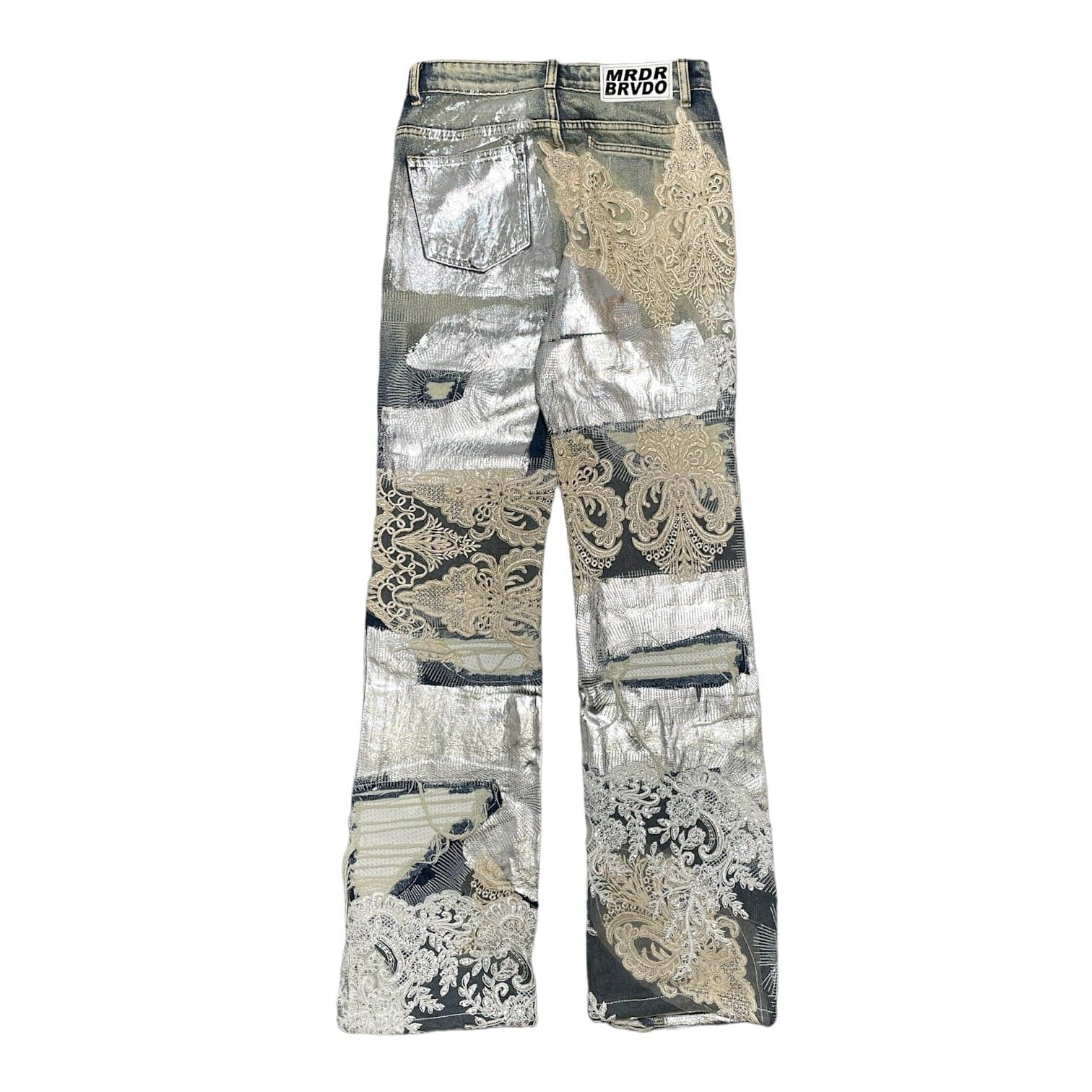 Who Decides War Metal Lace Jeans Indigo Size US 36 / EU 52 - 2 Thumbnail