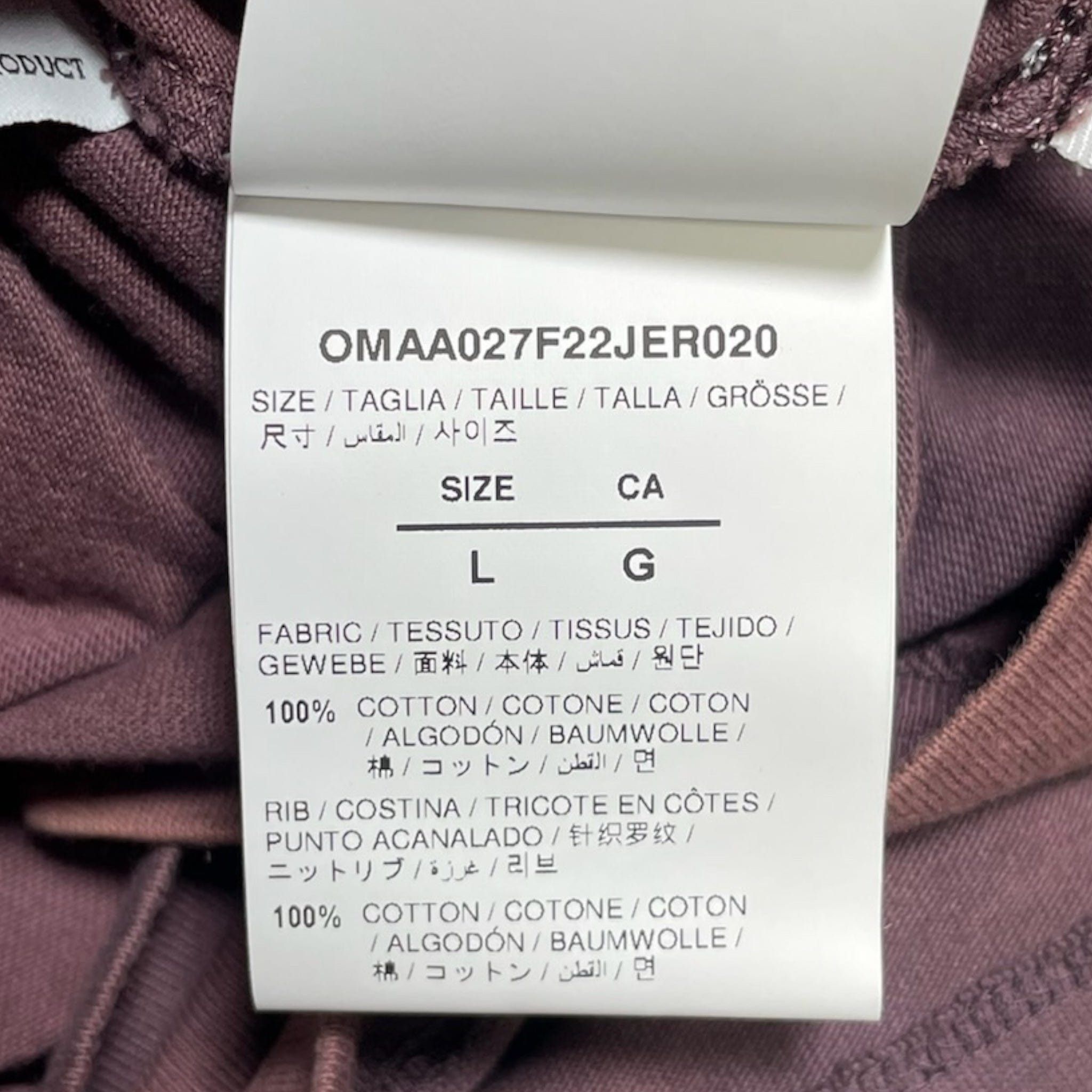Off-White Laundry Logo Short Sleeve Tee Shirt Aubergine Size US S / EU 44-46 / 1 - 6 Thumbnail