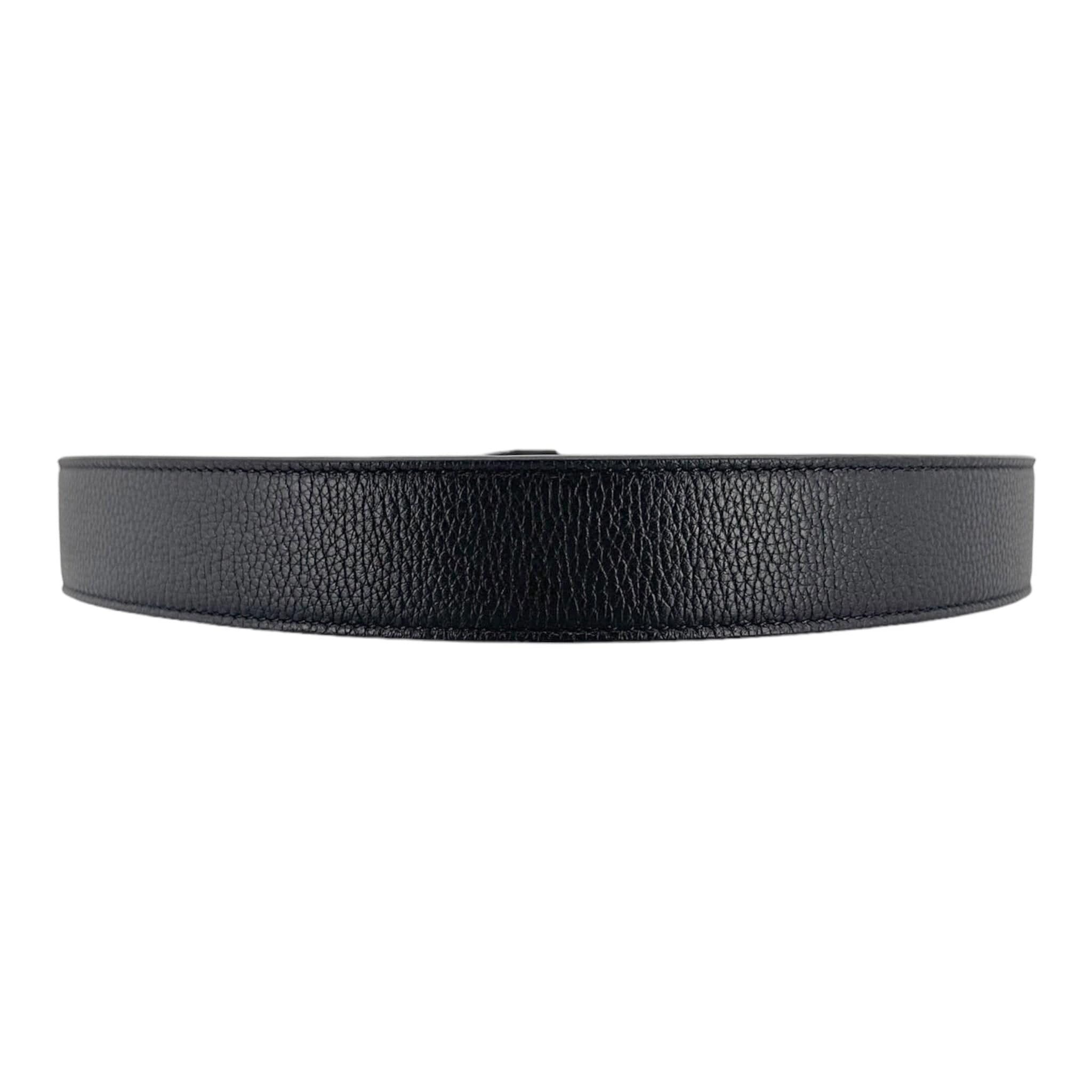 Dior Dior D Buckle Reversible Belt Leather Navy Black Size ONE SIZE - 2 Thumbnail