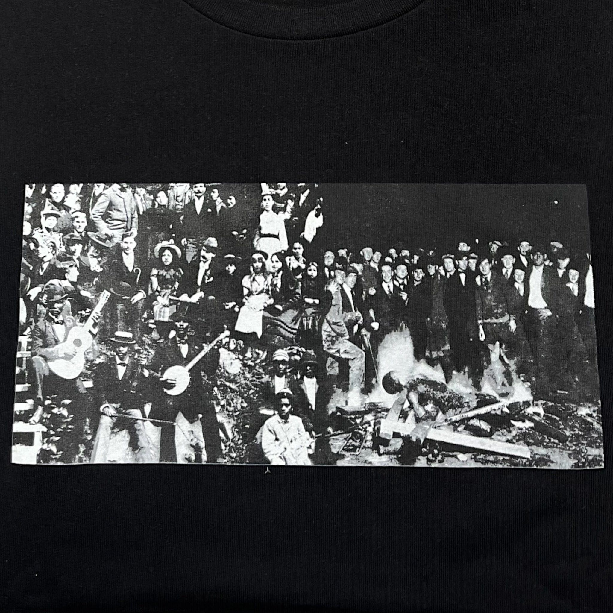 DENIM TEARS Black Entertainment Short Sleeve Tee Shirt Black Size US XL / EU 56 / 4 - 3 Thumbnail