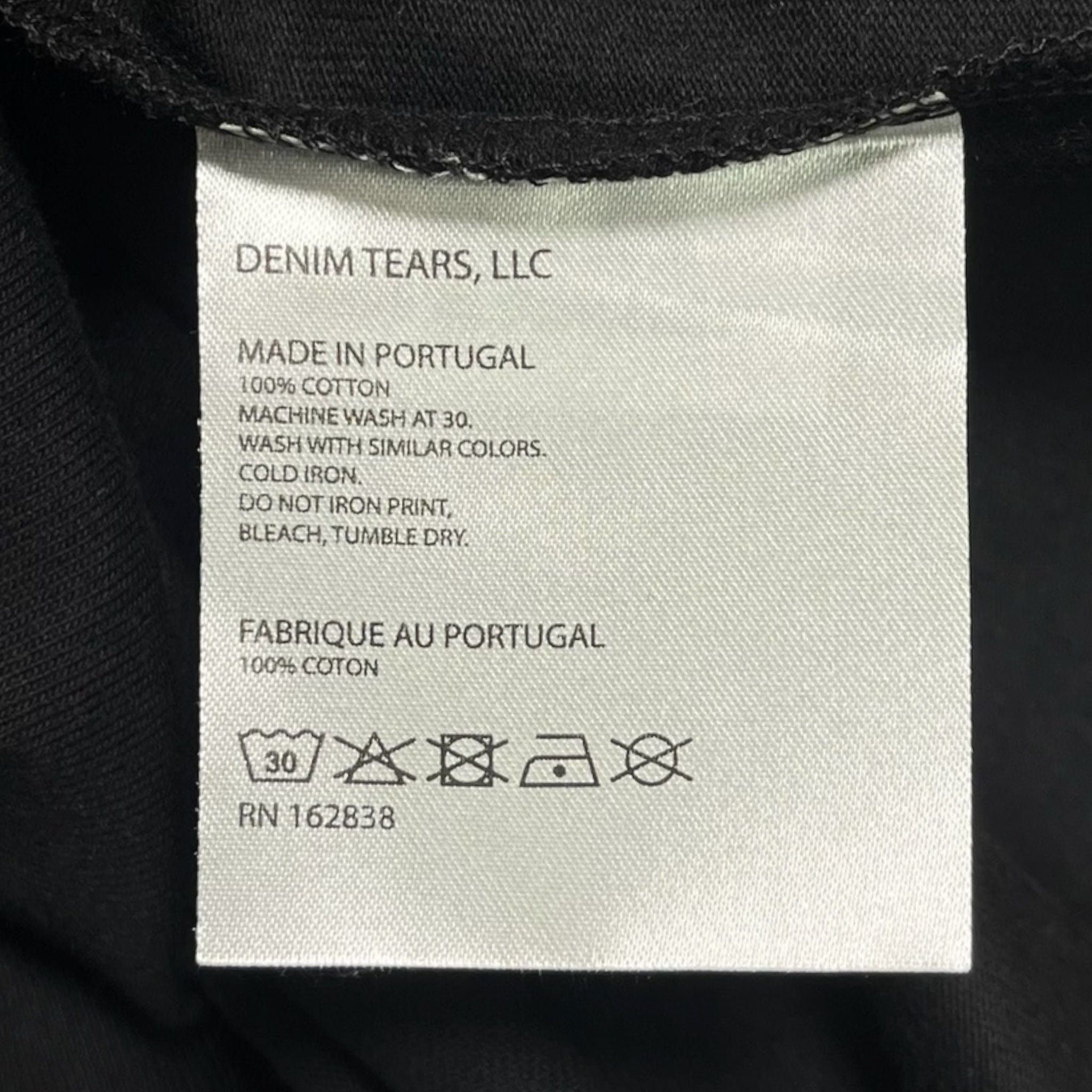 DENIM TEARS Black Entertainment Short Sleeve Tee Shirt Black Size US XL / EU 56 / 4 - 5 Thumbnail