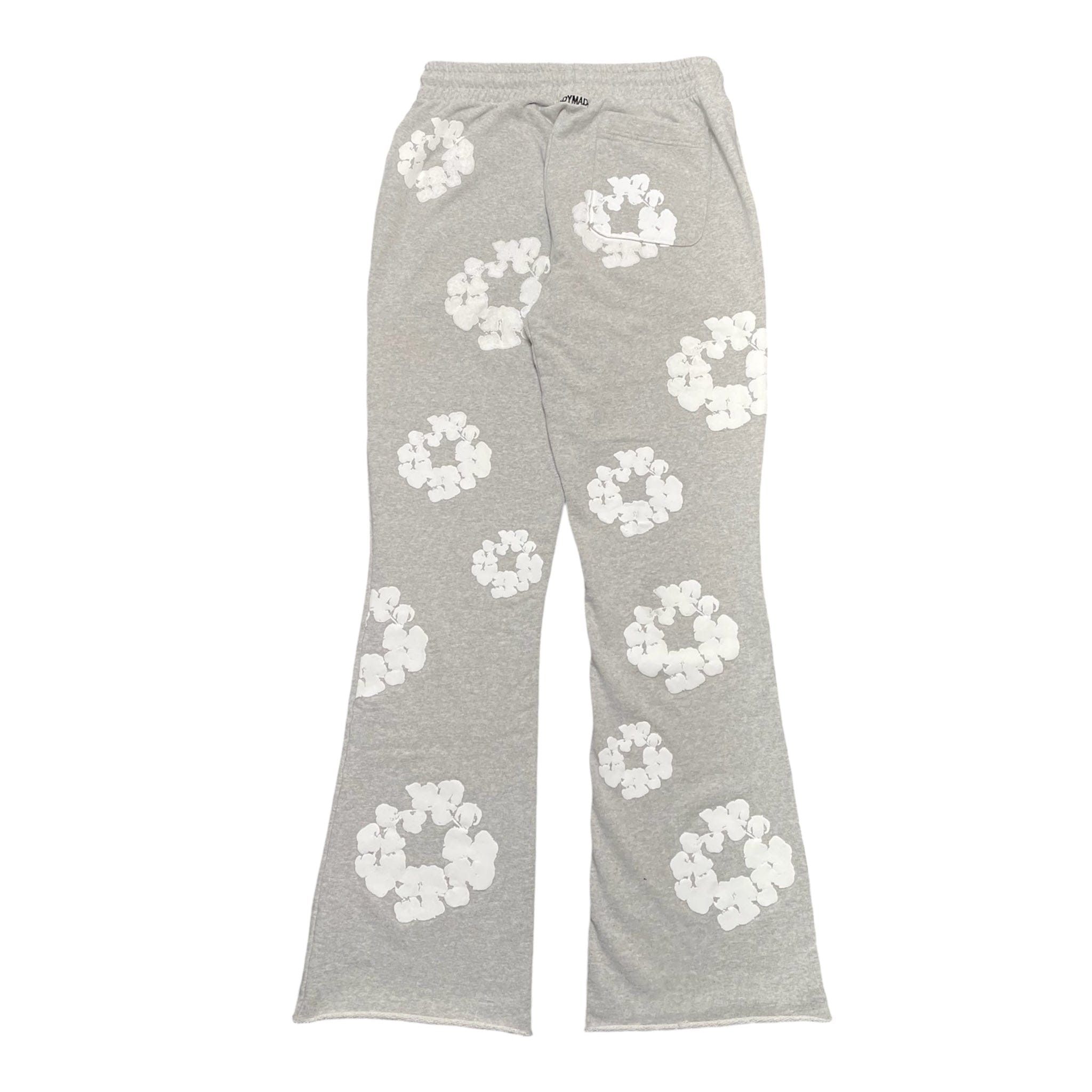 DENIM TEARS x Readymade The Cotton Wreath Flare Sweatpants Grey Size US 36 / EU 52 - 2 Thumbnail