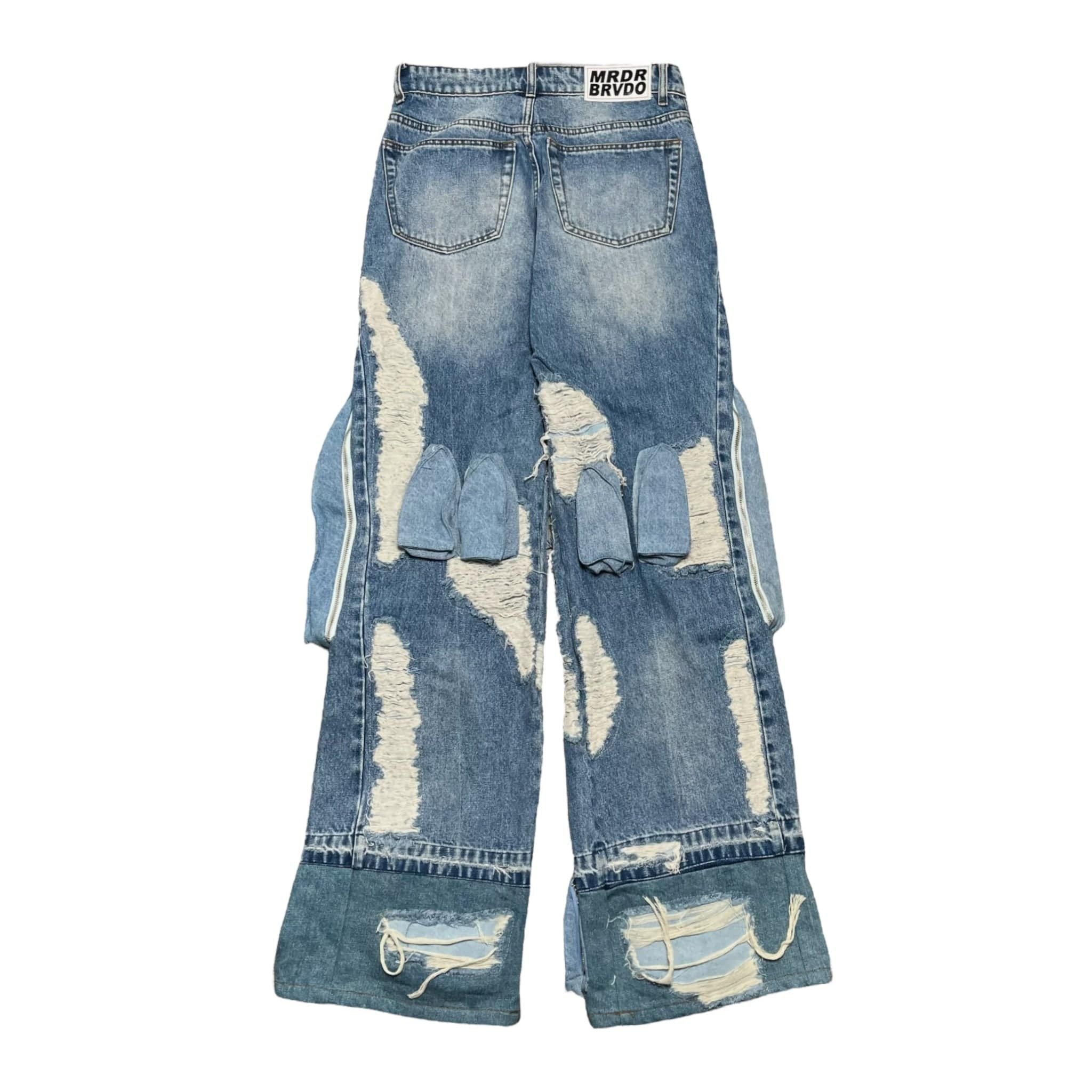 Who Decides War Who Decides War By MRDR BRVDO Multipocket Distressed Jeans S Size US 32 / EU 48 - 2 Thumbnail