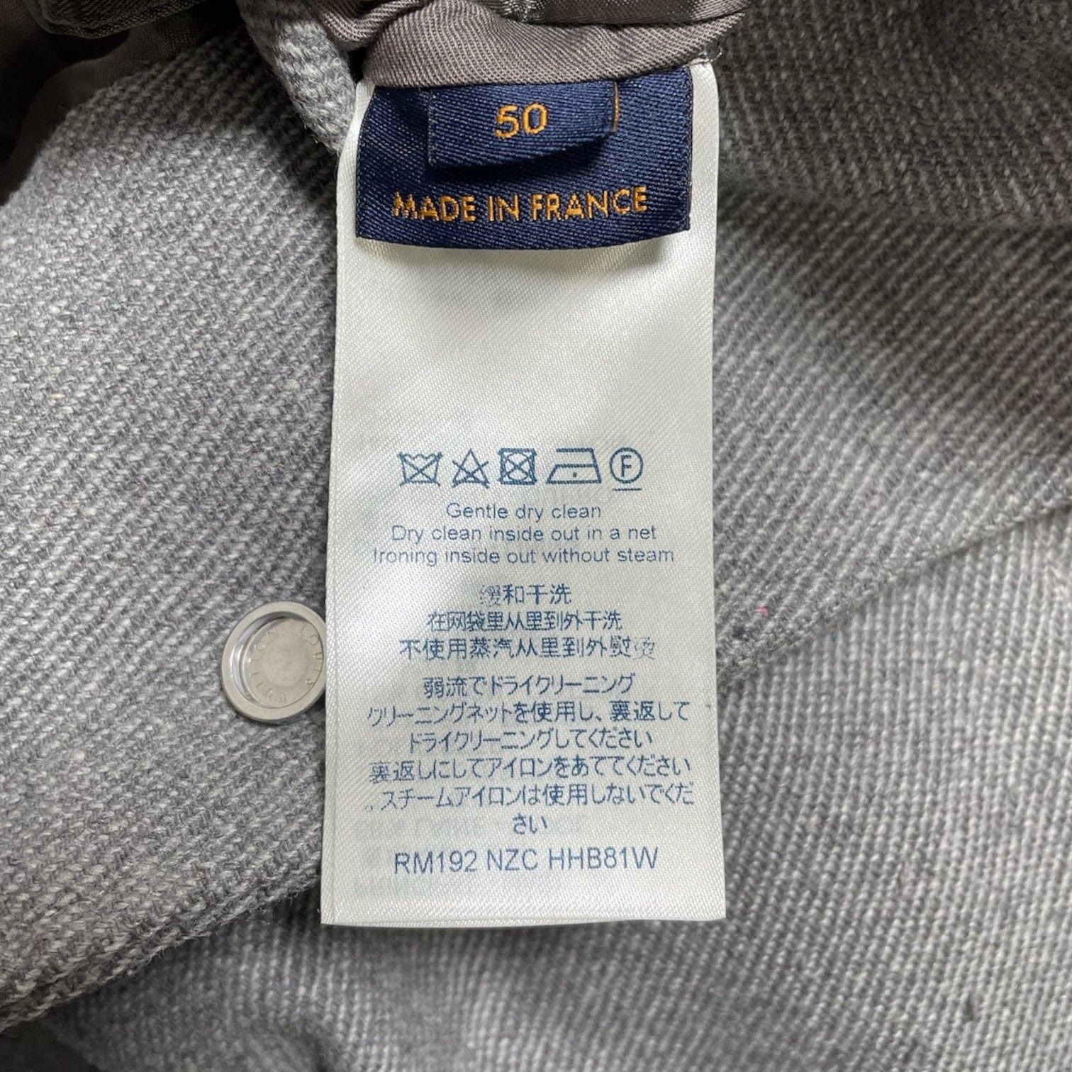 Louis Vuitton Padded Varsity Blouson Jacket Grey Size US XL / EU 56 / 4 - 4 Thumbnail