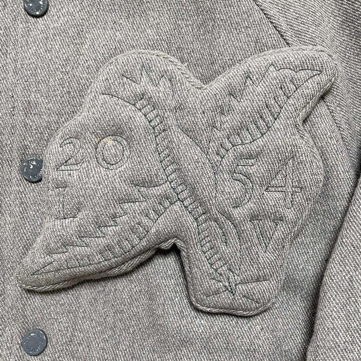 Louis Vuitton Padded Varsity Blouson Jacket Grey Size US XL / EU 56 / 4 - 3 Thumbnail