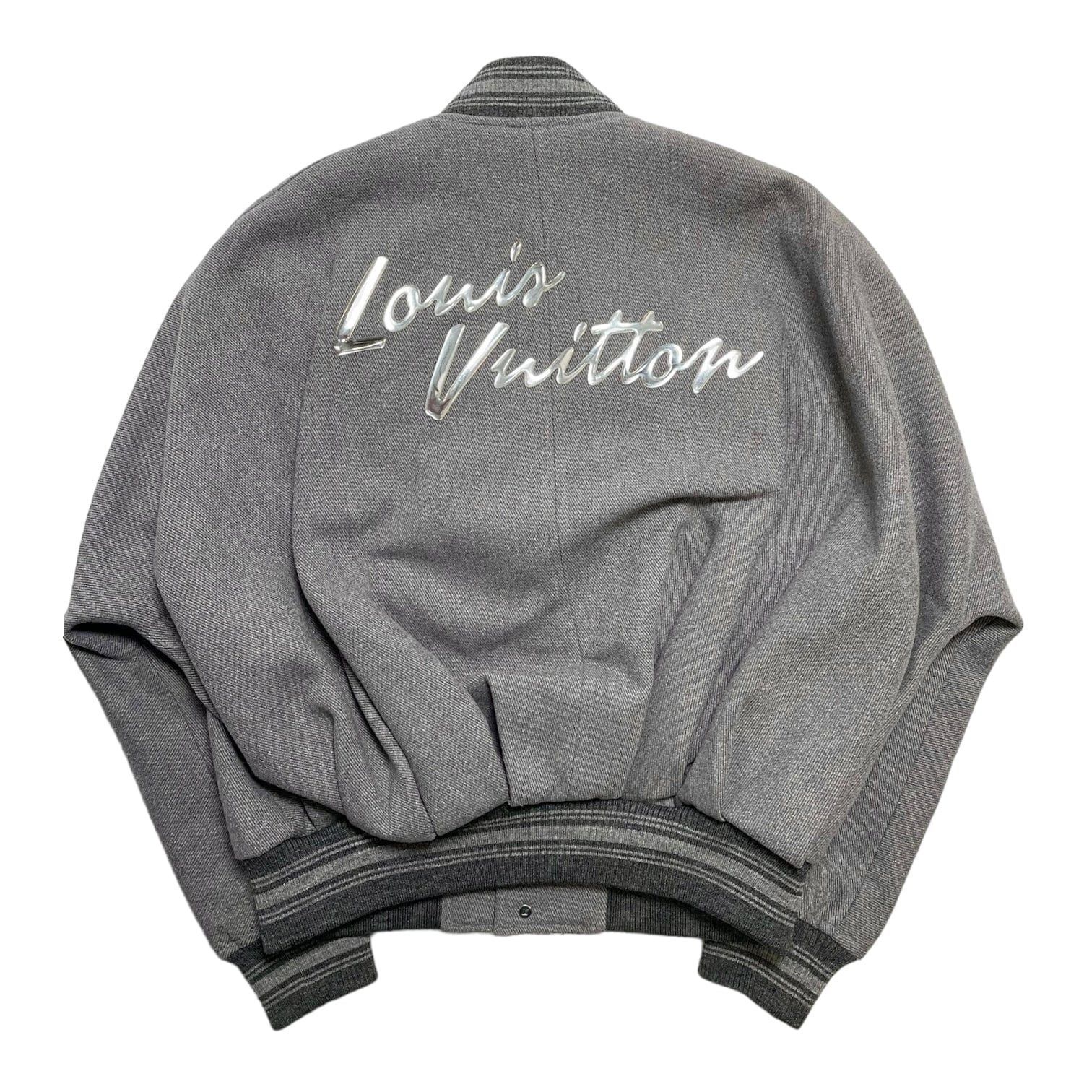 Louis Vuitton Padded Varsity Blouson Jacket Grey Size US XL / EU 56 / 4 - 2 Thumbnail