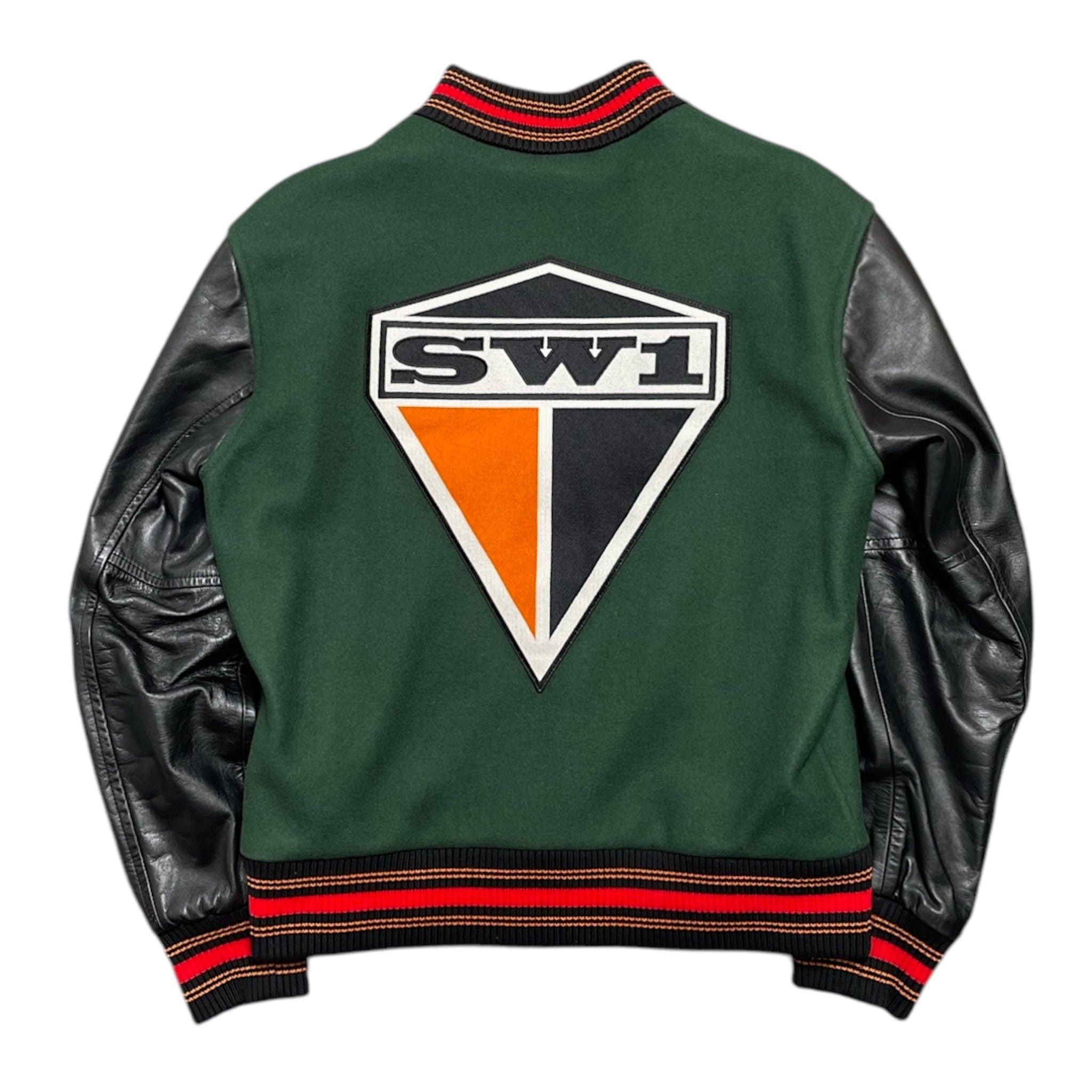 Burberry Graphic Logo Varsity Jacket Green Size US S / EU 44-46 / 1 - 2 Thumbnail