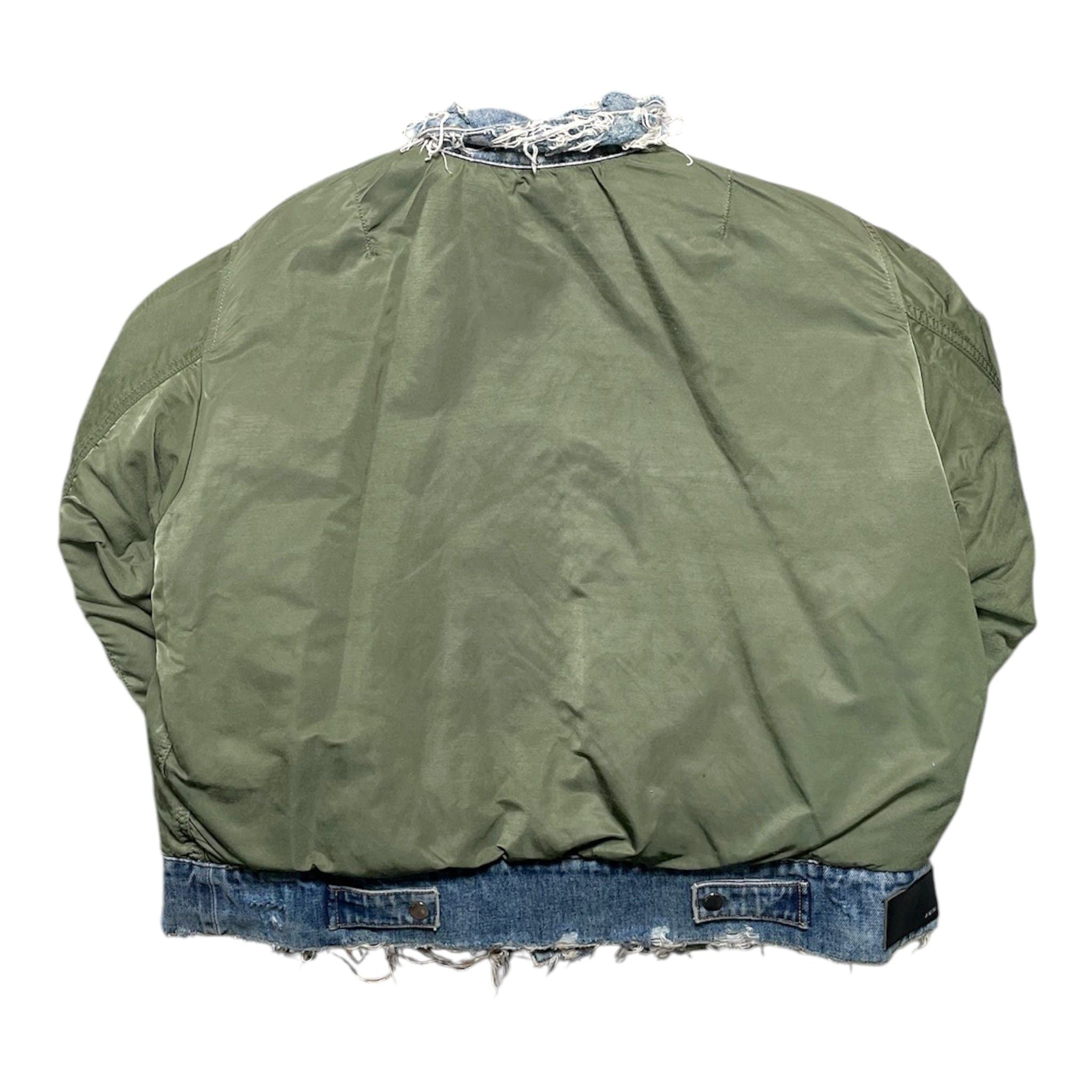 Amiri Amiri Reverse Trucker Bomber Jacket Indigo Green Size US XL / EU 56 / 4 - 3 Thumbnail