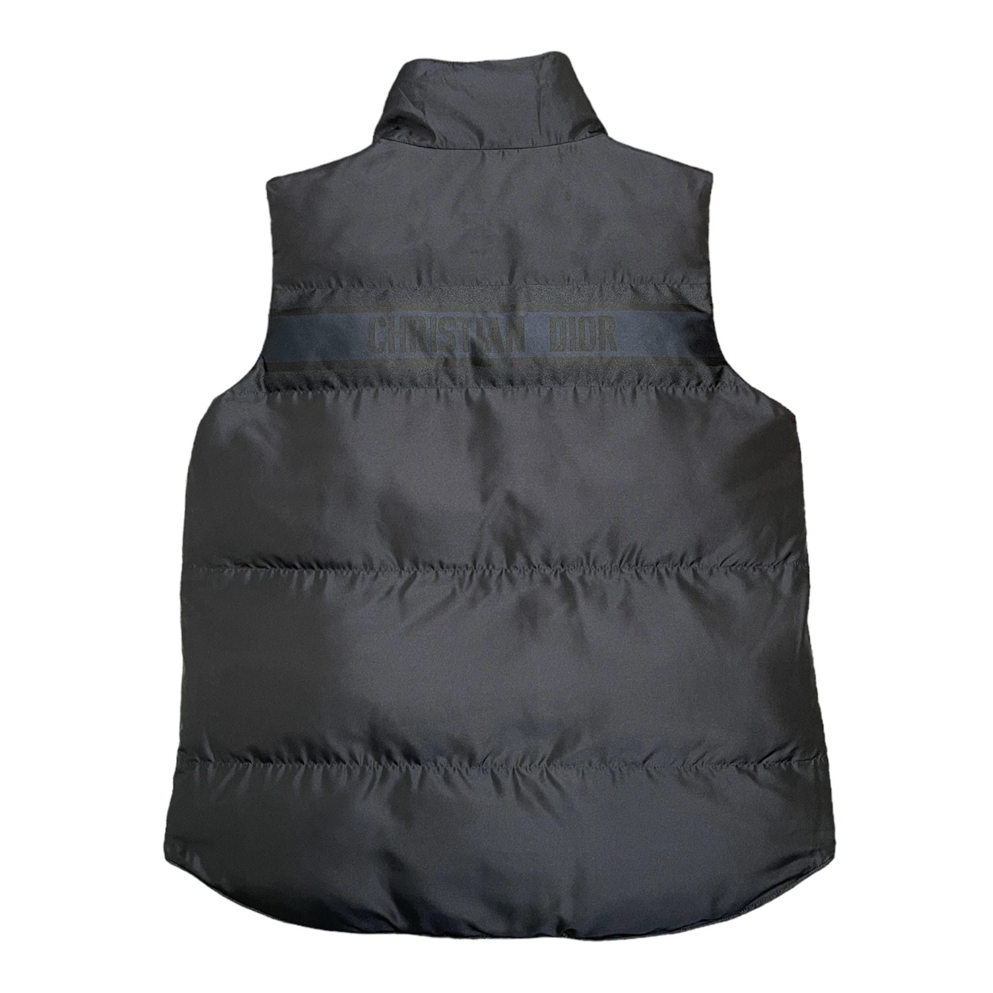Dior Dior Oblique Reversible Down Vest Beige Navy Blue (W) Size S / US 4 / IT 40 - 4 Thumbnail