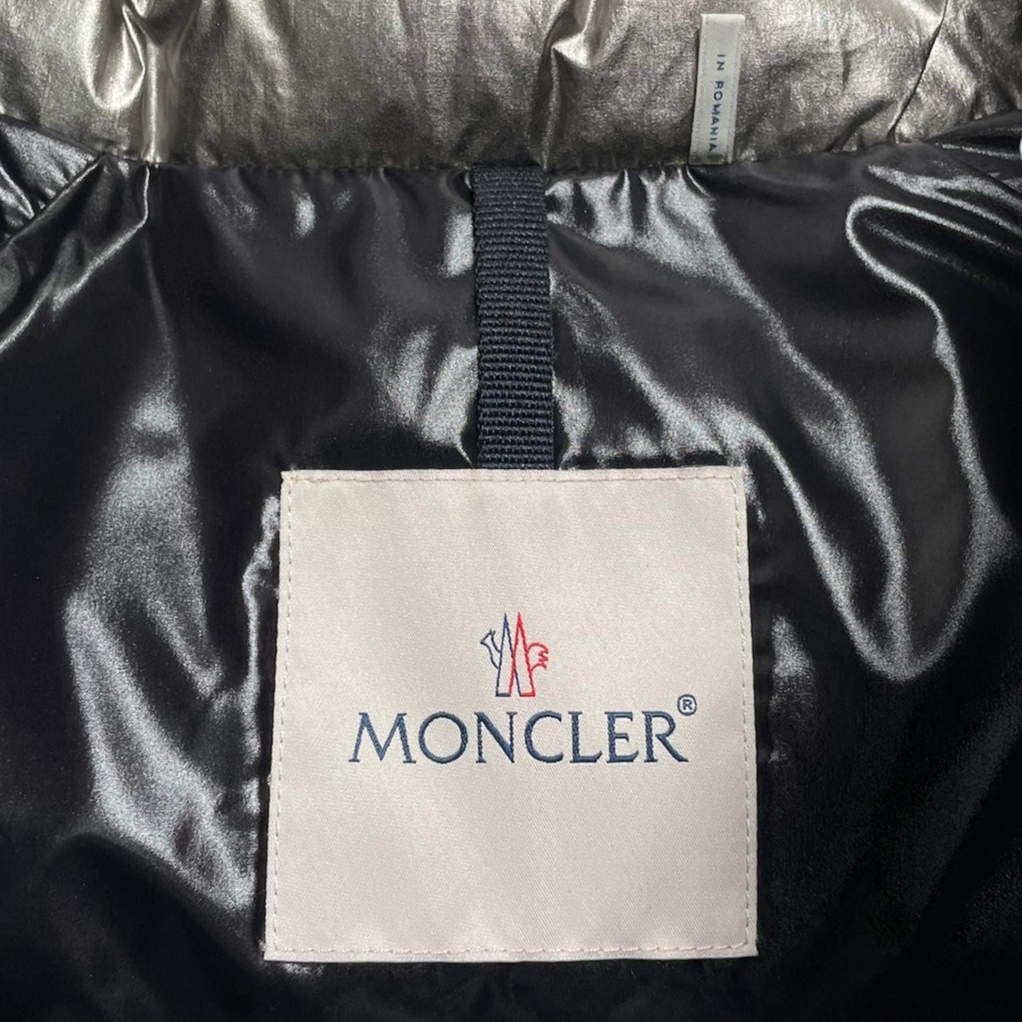 Moncler Cuscute Two Tone Short Down Jacket Black Metallic (W) Size XXS / US 00 / IT 34 - 3 Thumbnail