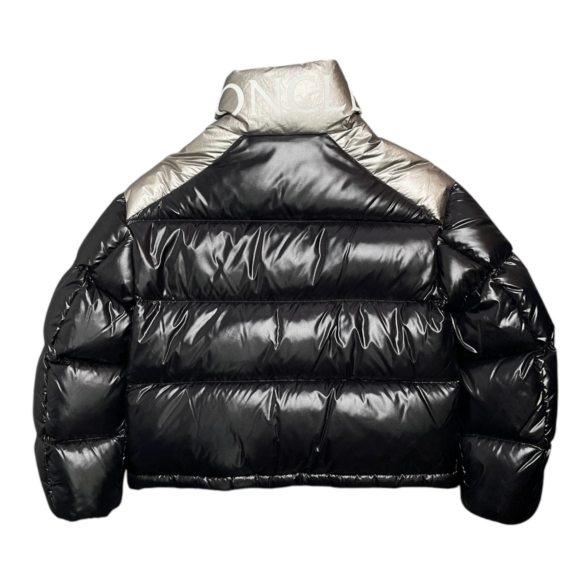 Moncler Cuscute Two Tone Short Down Jacket Black Metallic (W) Size XXS / US 00 / IT 34 - 2 Thumbnail
