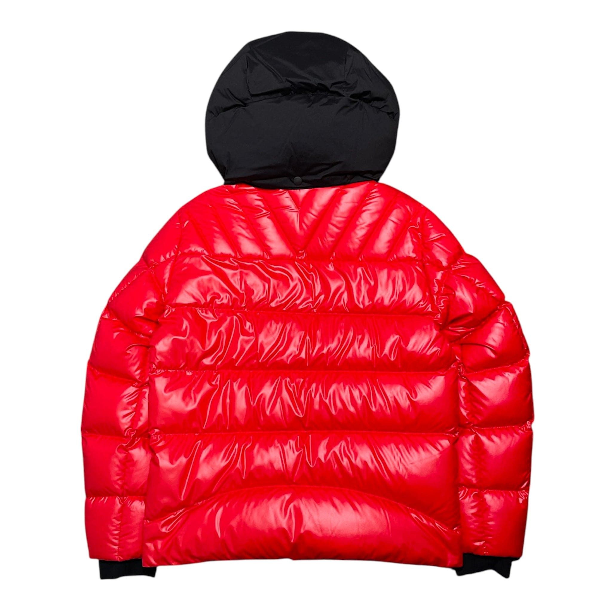 Moncler Zubair Down Jacket Red Black Size US XS / EU 42 / 0 - 3 Thumbnail