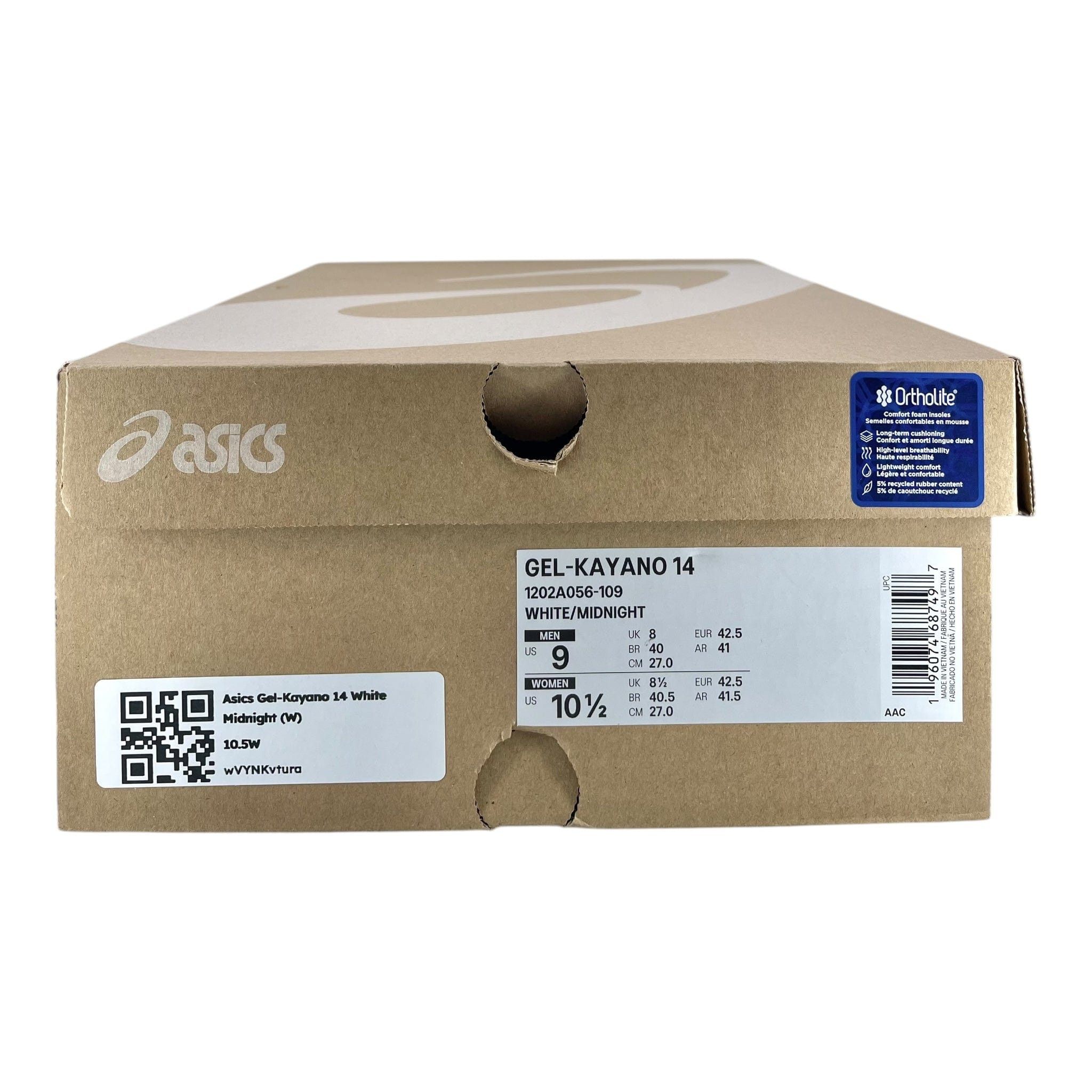 Asics Gel-Kayano 14 White Midnight (W) Size US 10.5 / IT 40.5 - 8 Thumbnail