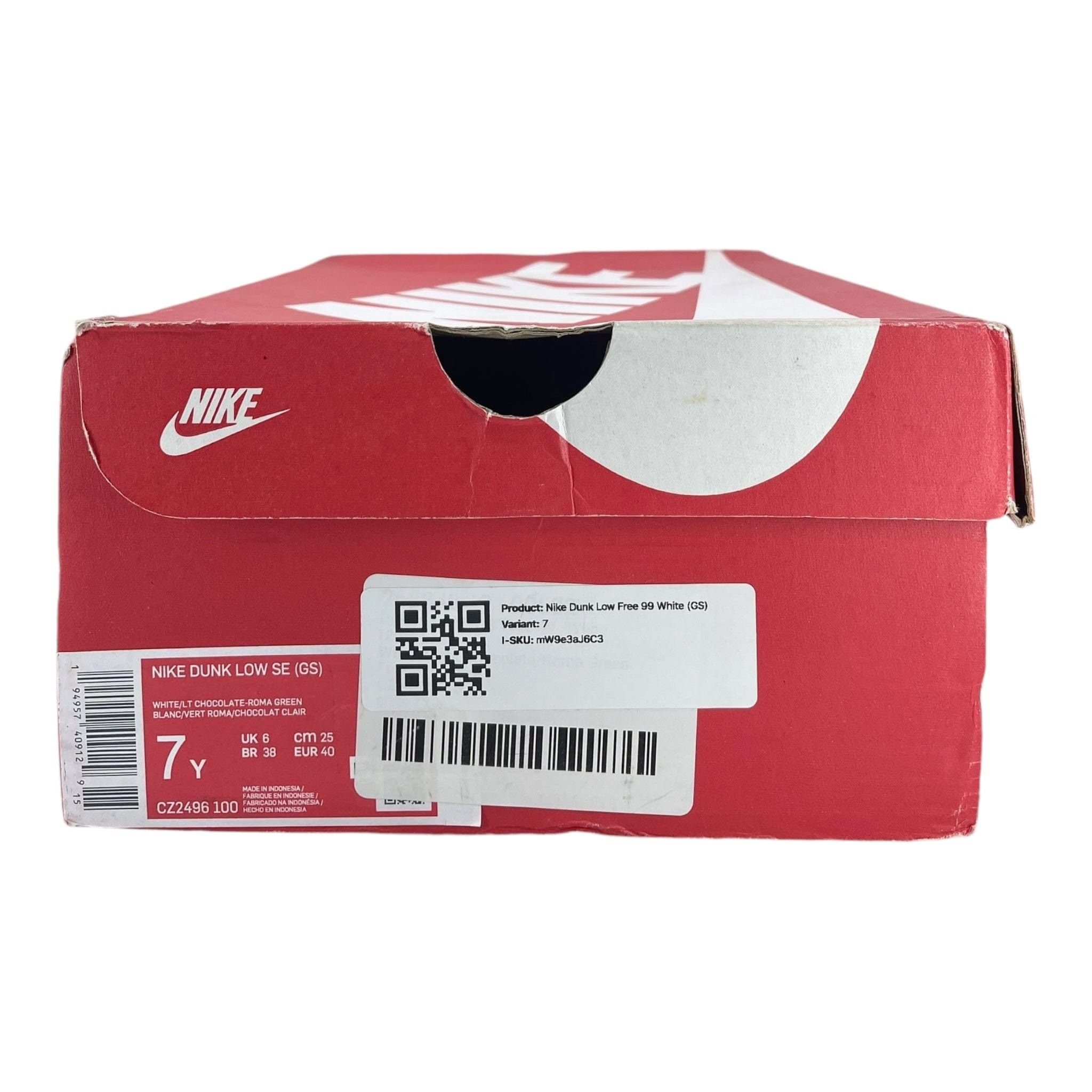 Nike Dunk Low Free 99 White (GS) Size US 7 / EU 40 - 8 Thumbnail