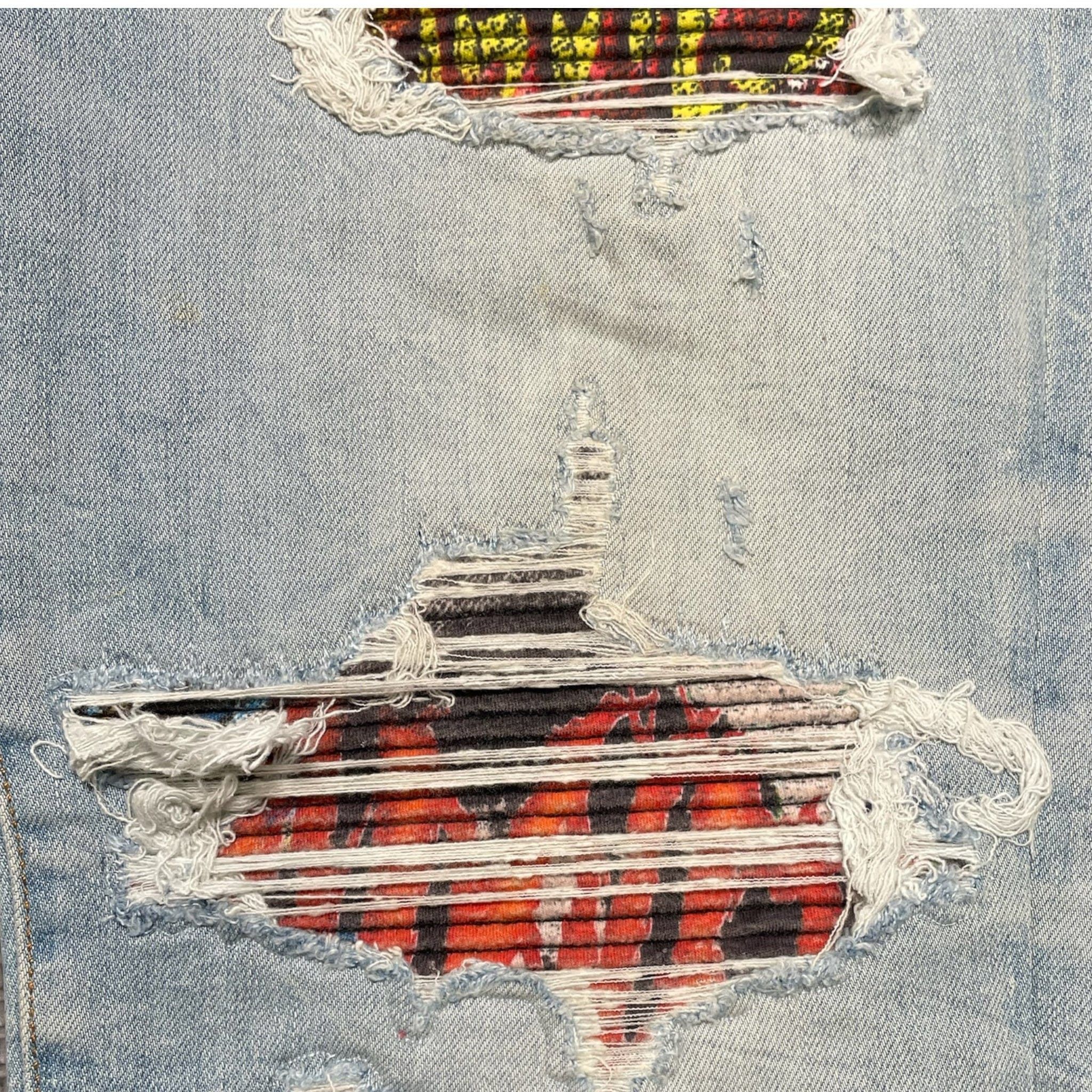 Amiri Amiri MX1 Vintage Tee Animation Patch Jeans Light Crafted In Size US 38 / EU 54 - 3 Thumbnail
