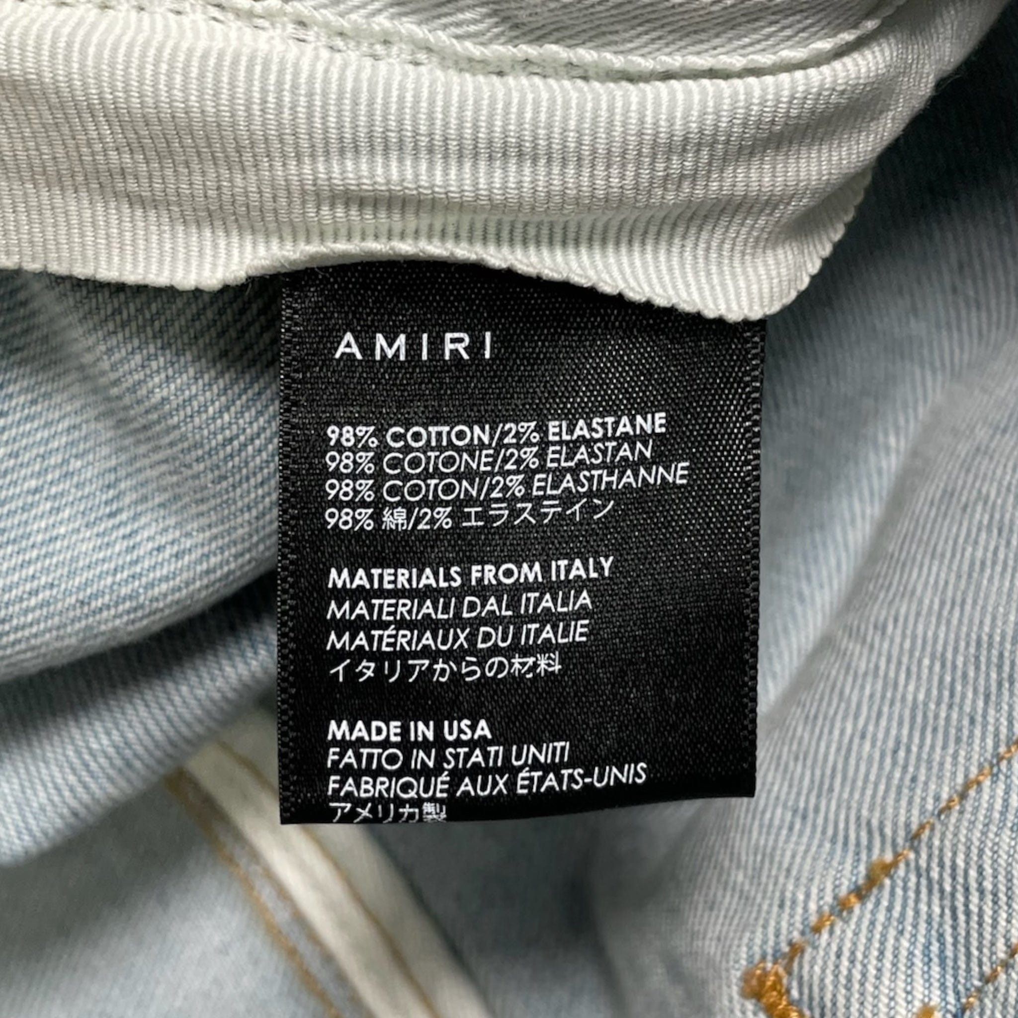 Amiri Amiri MX1 Vintage Tee Animation Patch Jeans Light Crafted In Size US 38 / EU 54 - 5 Thumbnail