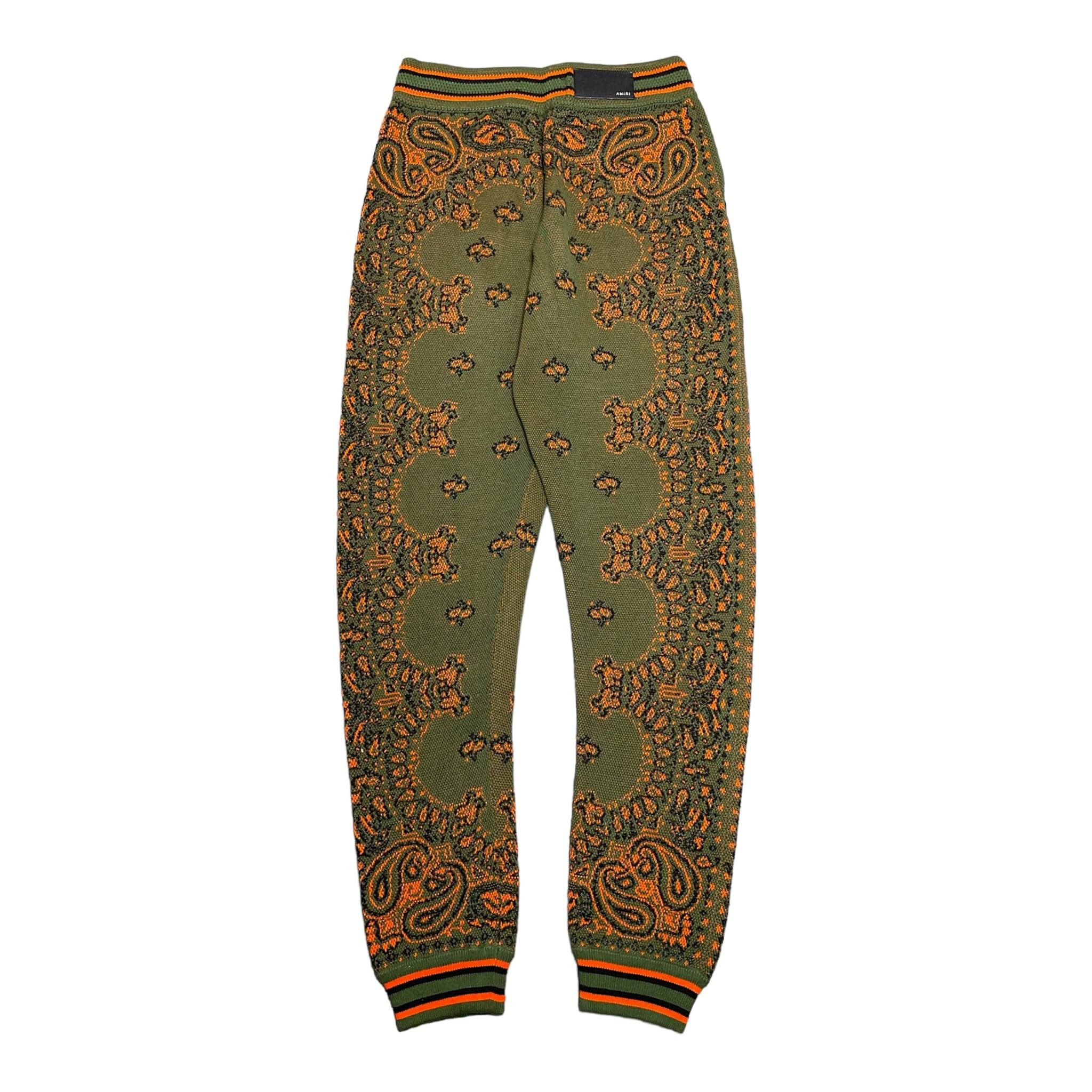 Amiri Amiri Bandana B-Ball Sweatpants Khaki Orange Size US 30 / EU 46 - 2 Thumbnail