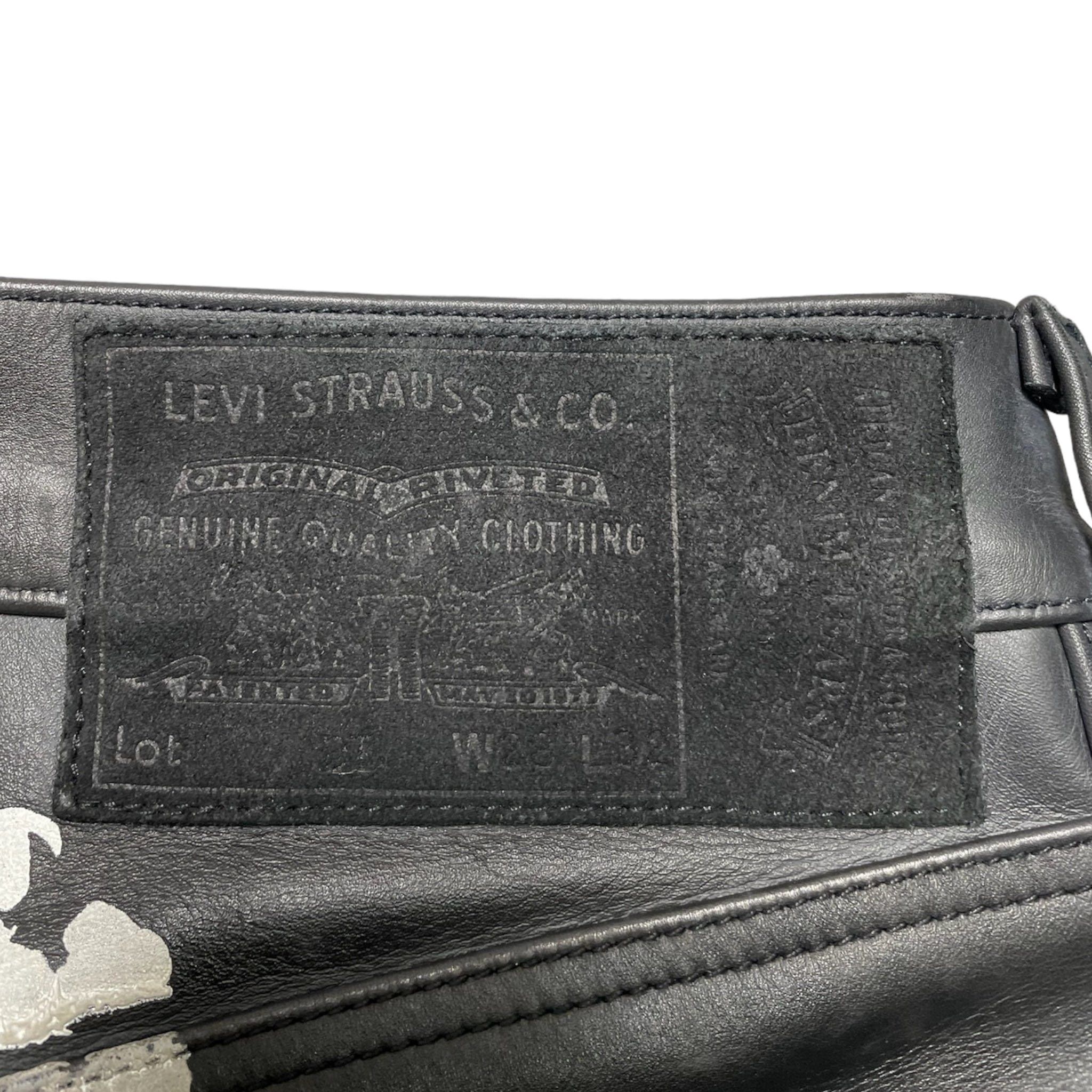DENIM TEARS x Levi's Leather Cotton Wreath Jeans Black Denim Size US 28 / EU 44 - 4 Thumbnail