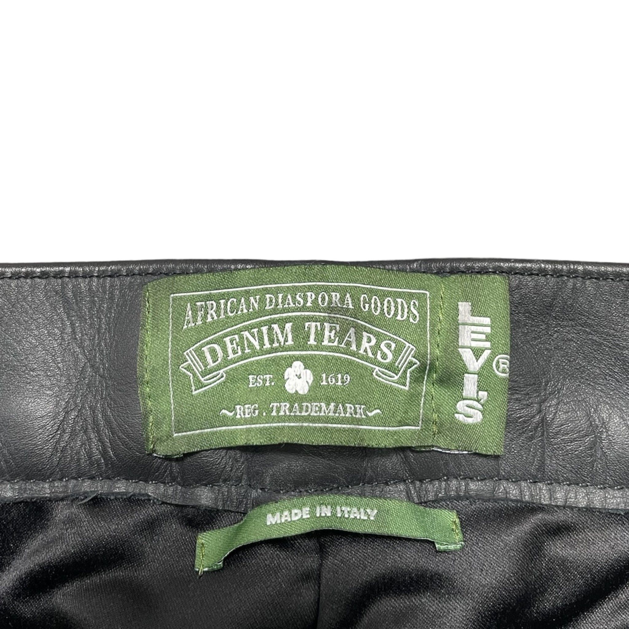 DENIM TEARS x Levi's Leather Cotton Wreath Jeans Black Denim Size US 28 / EU 44 - 5 Thumbnail