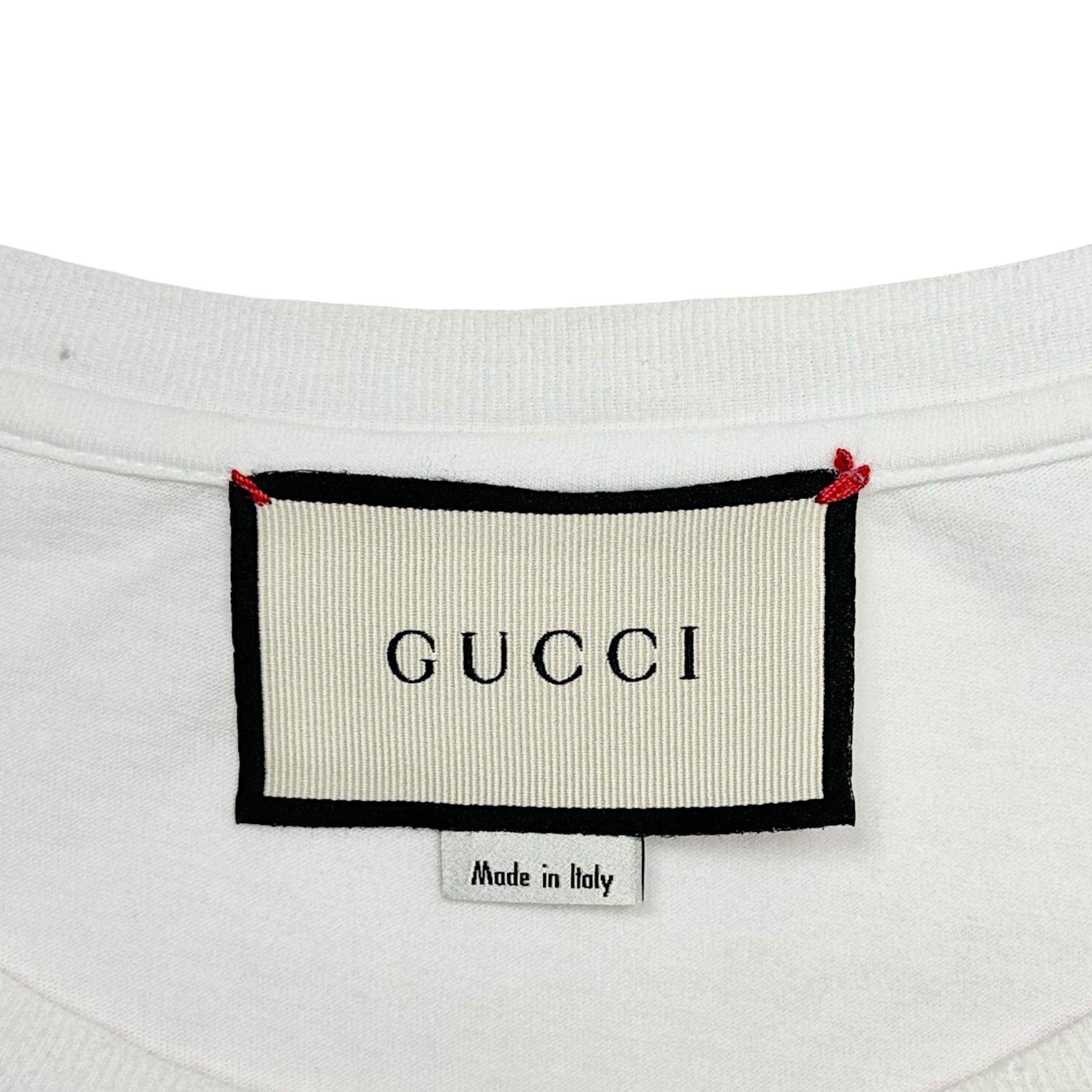 Gucci Washed Logo Short Sleeve Tee Shirt White Size US XL / EU 56 / 4 - 4 Thumbnail