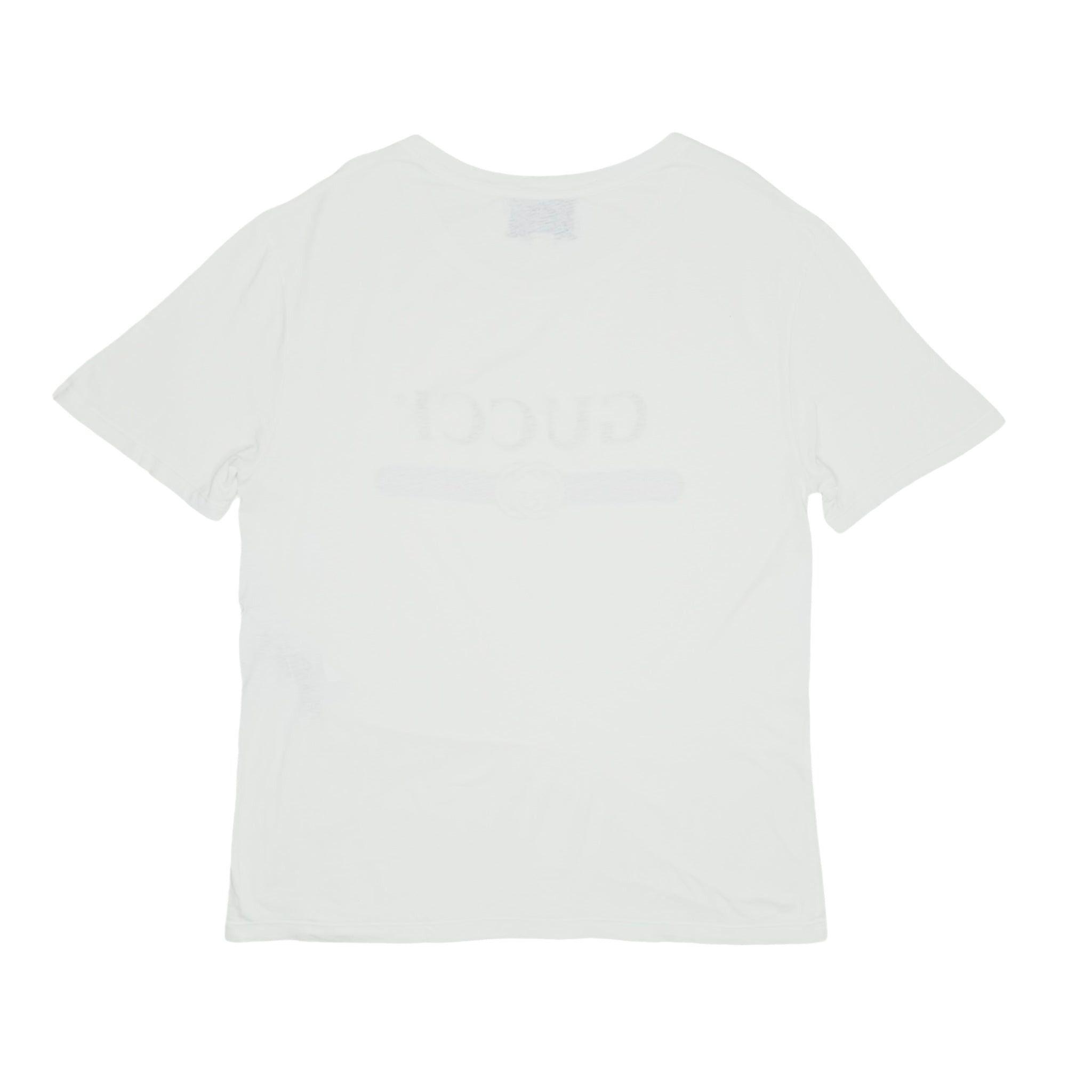 Gucci Washed Logo Short Sleeve Tee Shirt White Size US XL / EU 56 / 4 - 2 Thumbnail