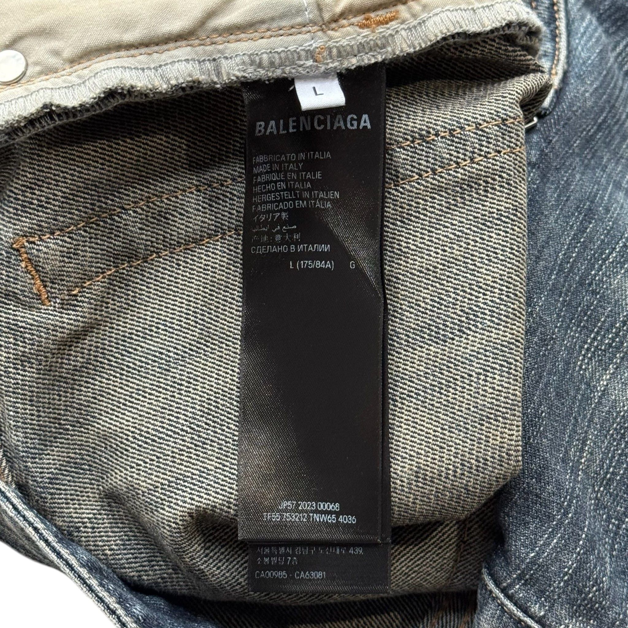 Balenciaga Slim Jeans Shorts Navy Blue Size US 36 / EU 52 - 5 Thumbnail