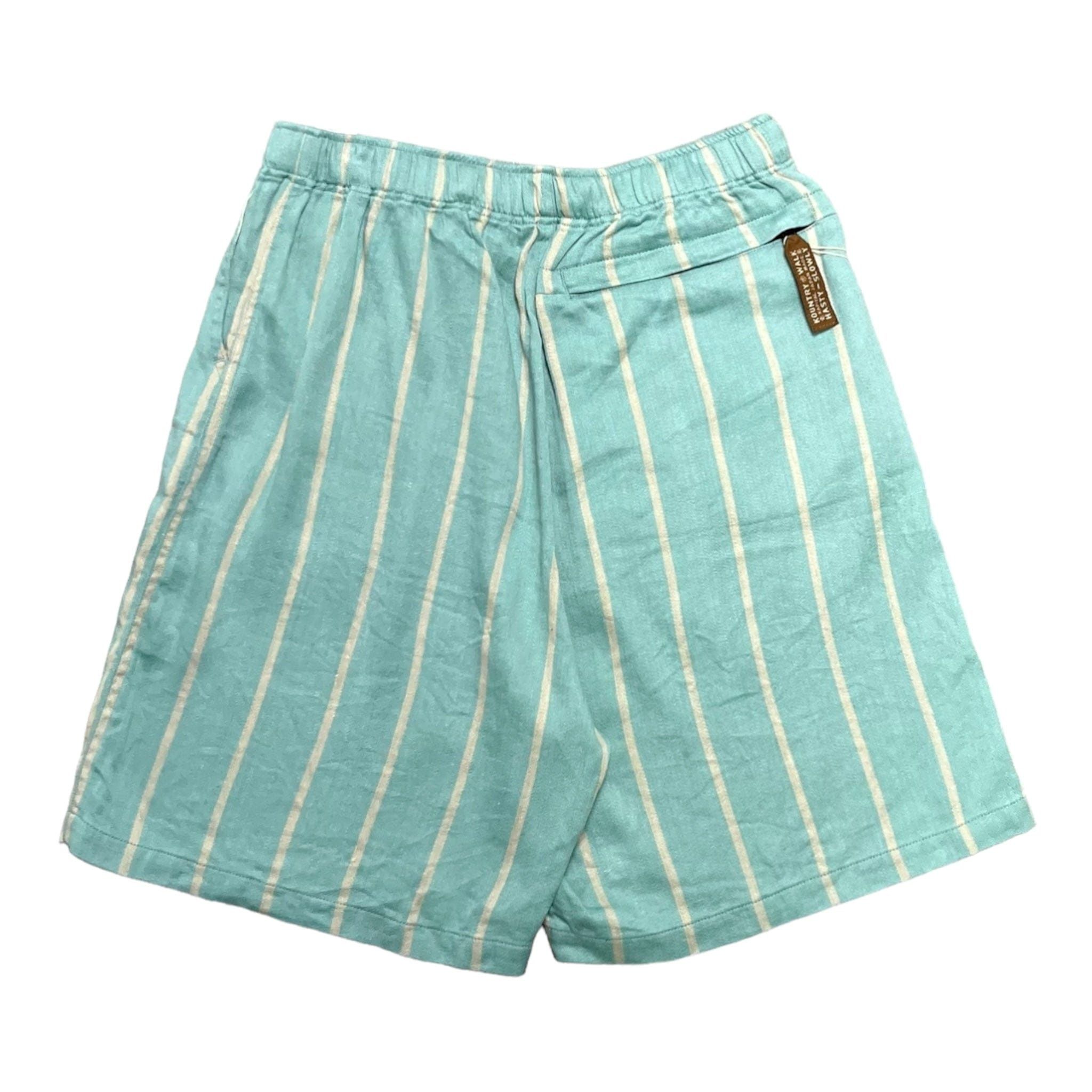 Kapital Linen Phillies Stripe Easy Shorts Turquoise Size US 36 / EU 52 - 2 Thumbnail