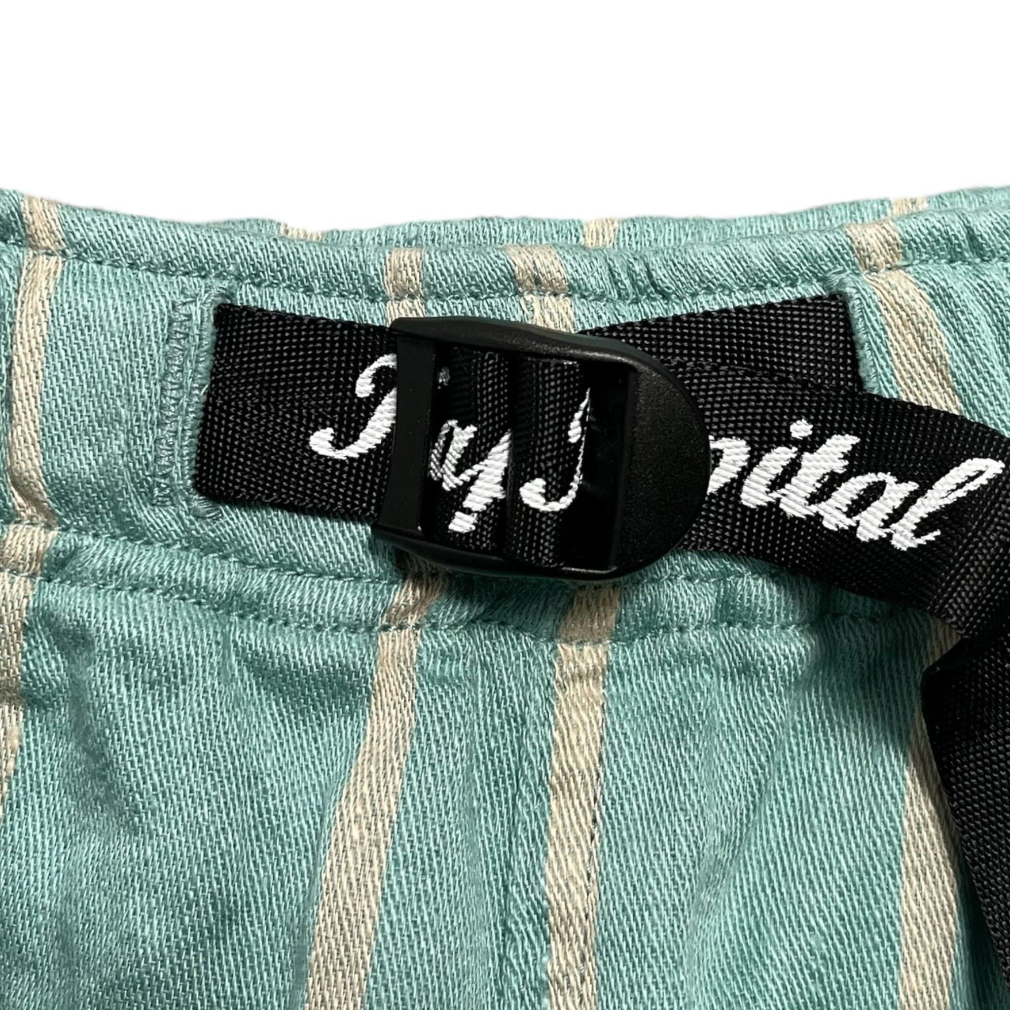 Kapital Linen Phillies Stripe Easy Shorts Turquoise Size US 36 / EU 52 - 3 Thumbnail