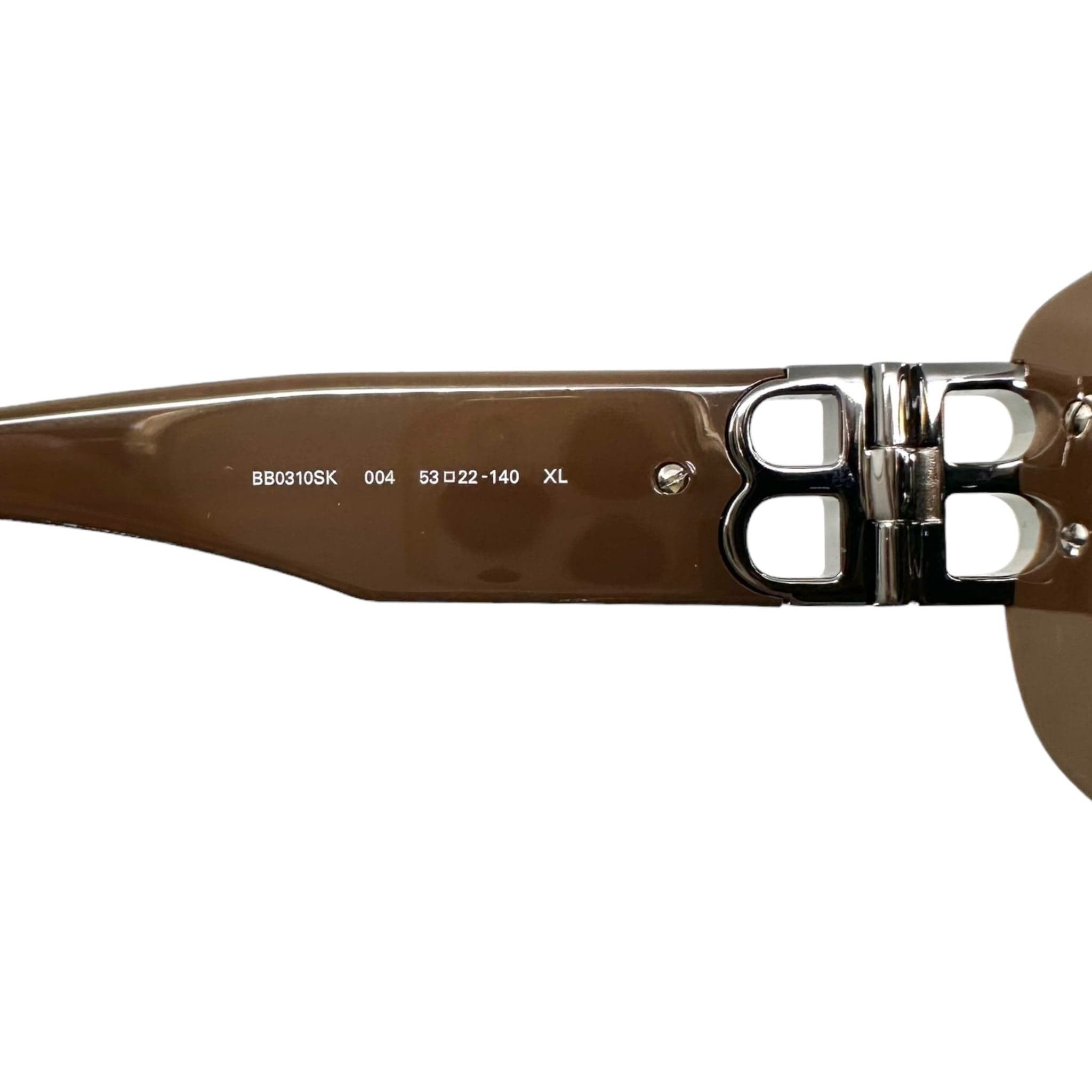 Balenciaga Acetate BB Hinge Oval Frame Sunglasses Brown Size ONE SIZE - 7 Thumbnail