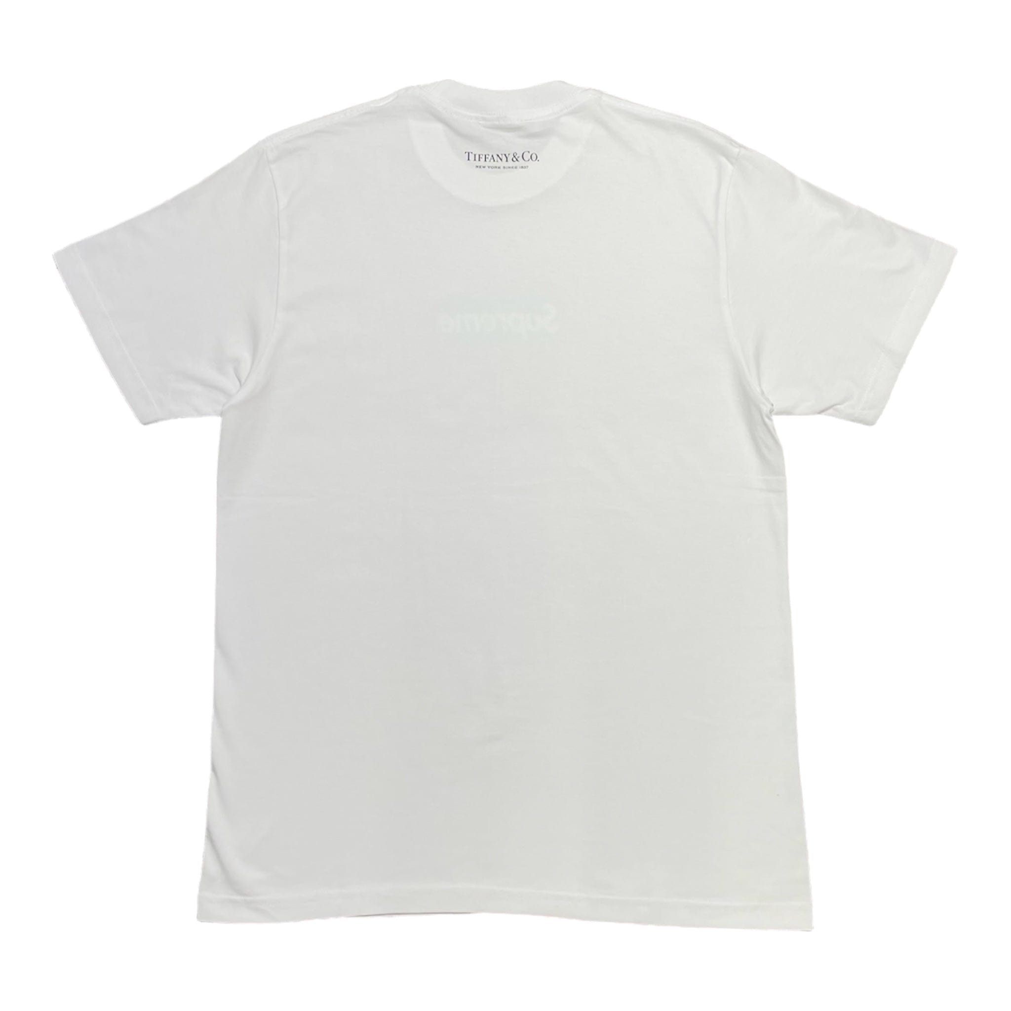 Supreme Tiffany & Co. Box Logo Short Sleeve Tee Shirt White Size US M / EU 48-50 / 2 - 2 Thumbnail
