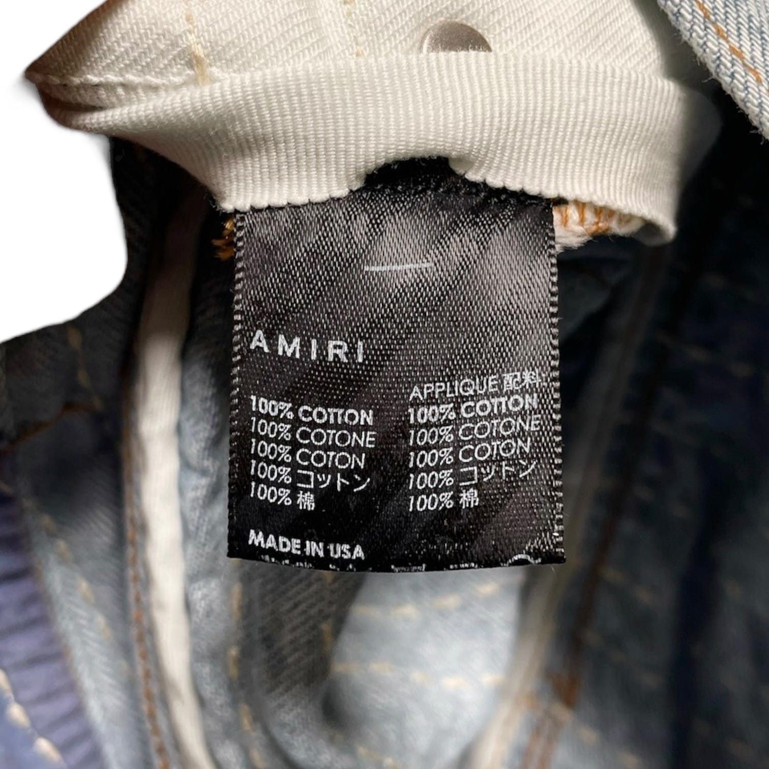 Amiri Amiri Aloha Boro Distressed Jeans Stone Indigo Size US 33 - 5 Thumbnail