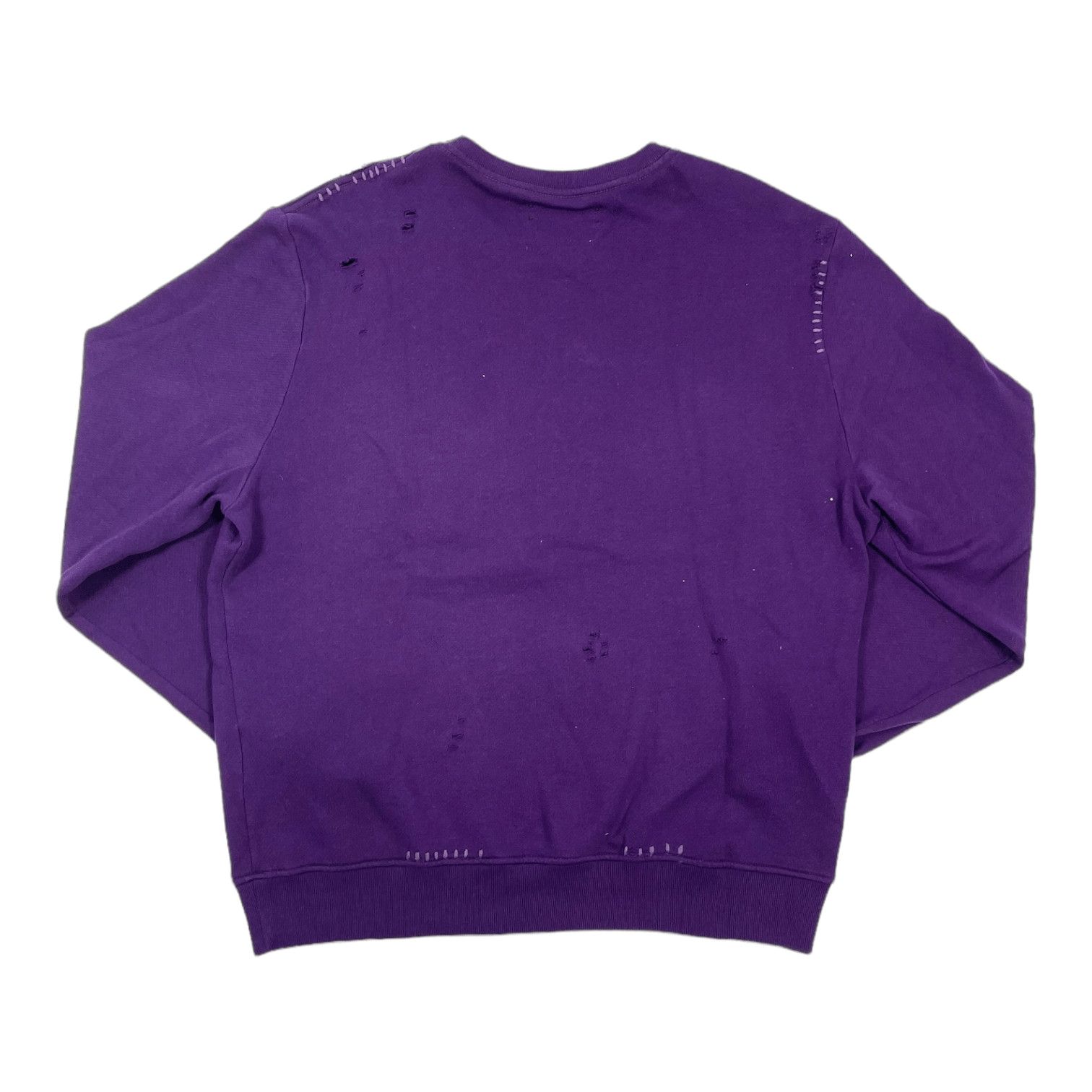Amiri Amiri Poison Distressed Crewneck Sweatshirt Purple Size US M / EU 48-50 / 2 - 2 Thumbnail