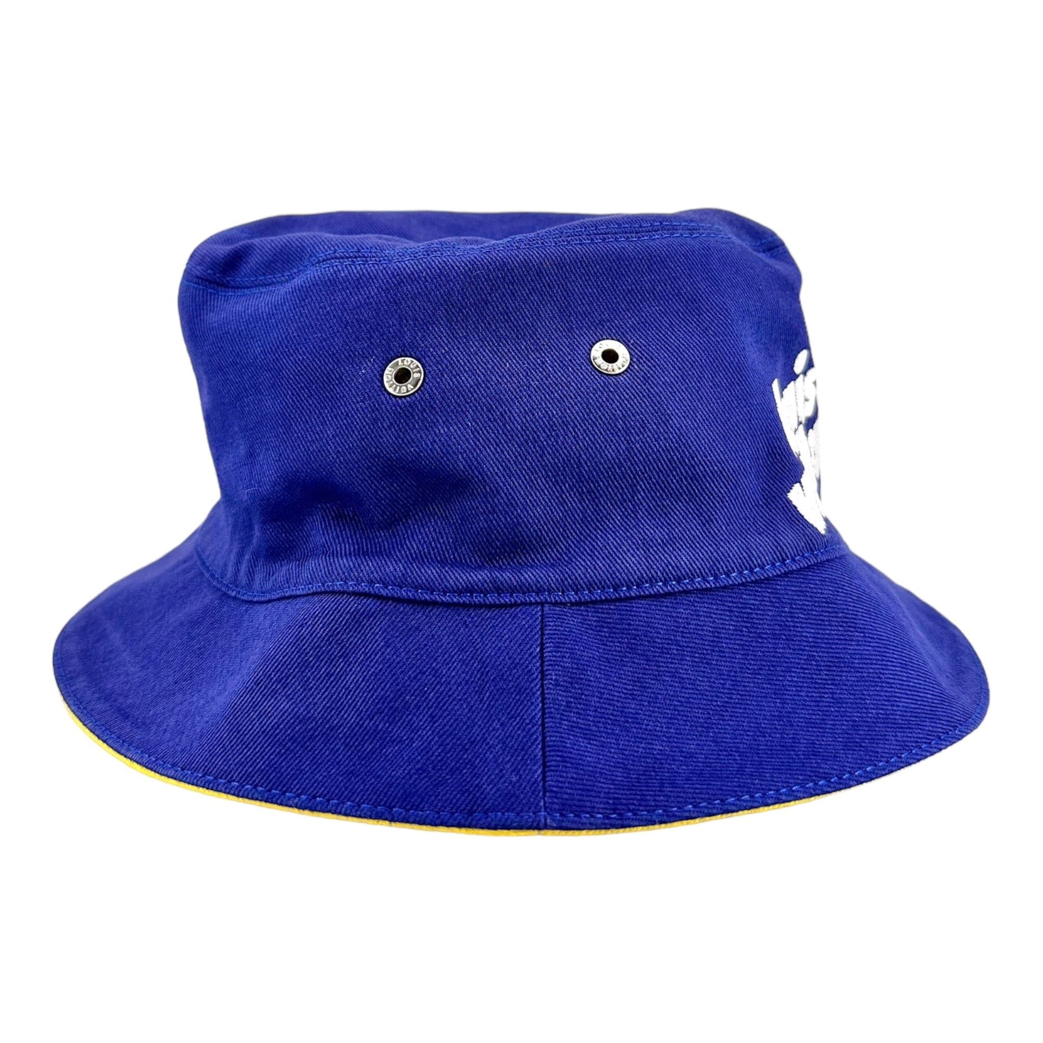Louis Vuitton Everyday LV Bucket Hat Blue Yellow Size ONE SIZE - 3 Thumbnail