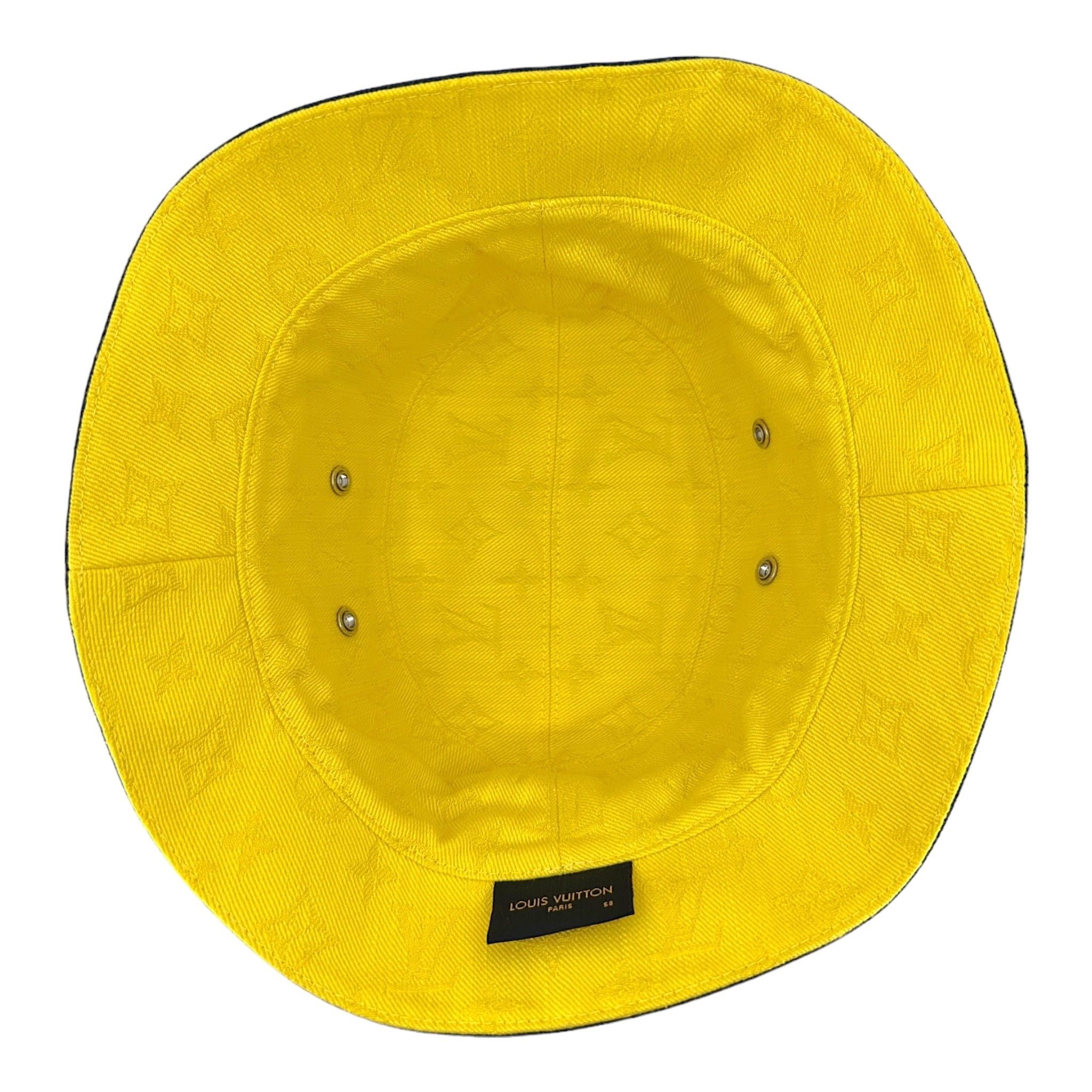Louis Vuitton Everyday LV Bucket Hat Blue Yellow Size ONE SIZE - 5 Thumbnail