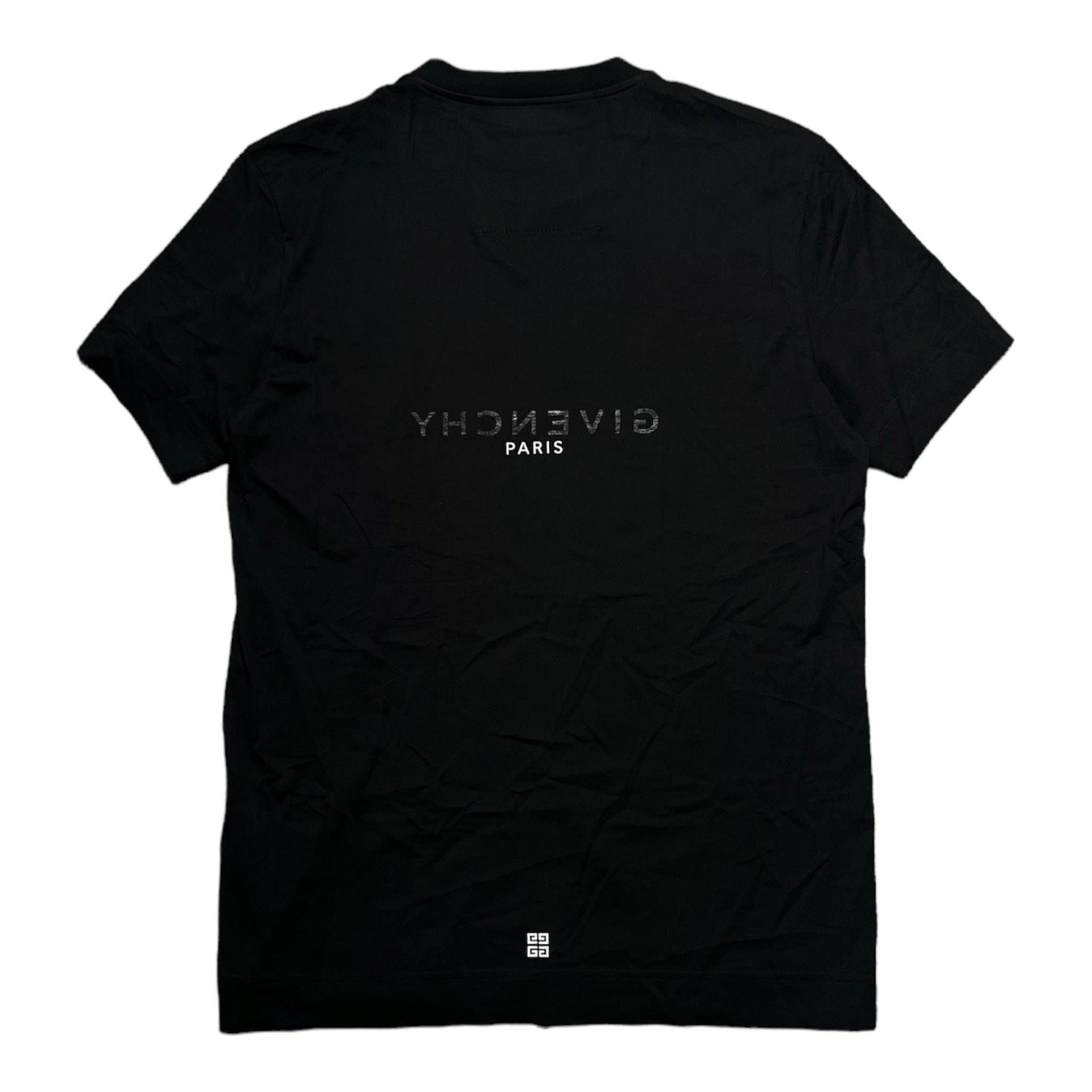 Givenchy Paris Logo Short Sleeve Tee Shirt Black Size US M / EU 48-50 / 2 - 2 Thumbnail