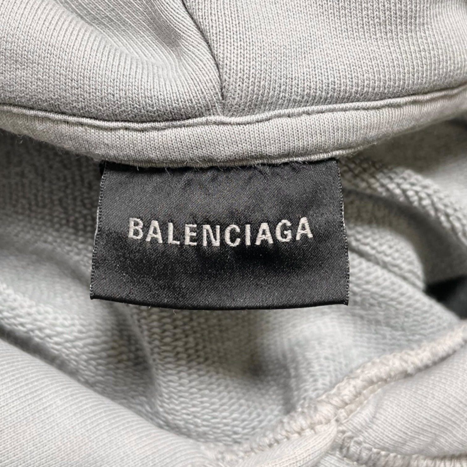 Balenciaga BB Corp Hooded Sweatshirt Dark Grey Size US M / EU 48-50 / 2 - 4 Thumbnail