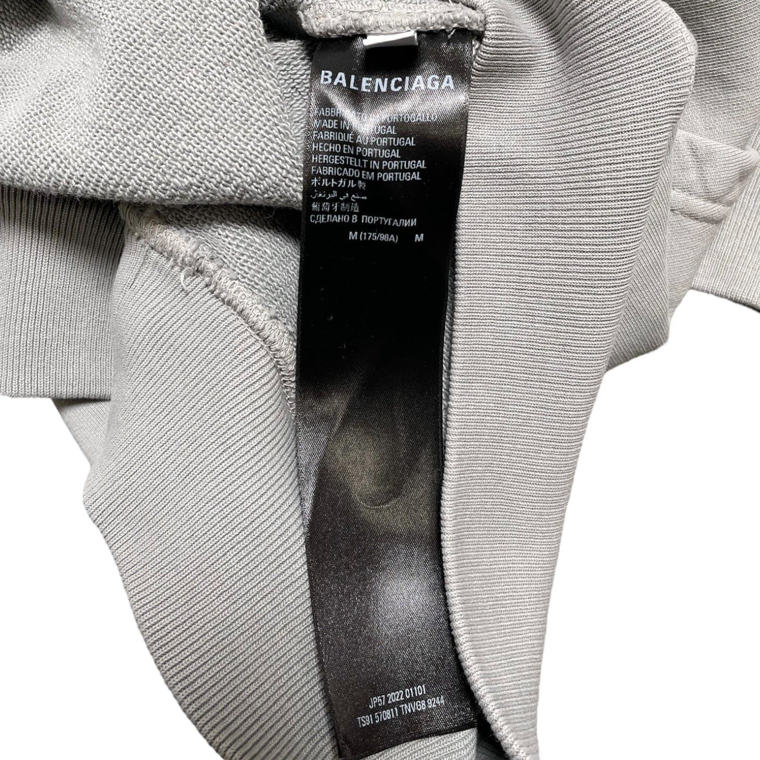 Balenciaga BB Corp Hooded Sweatshirt Dark Grey Size US M / EU 48-50 / 2 - 5 Thumbnail