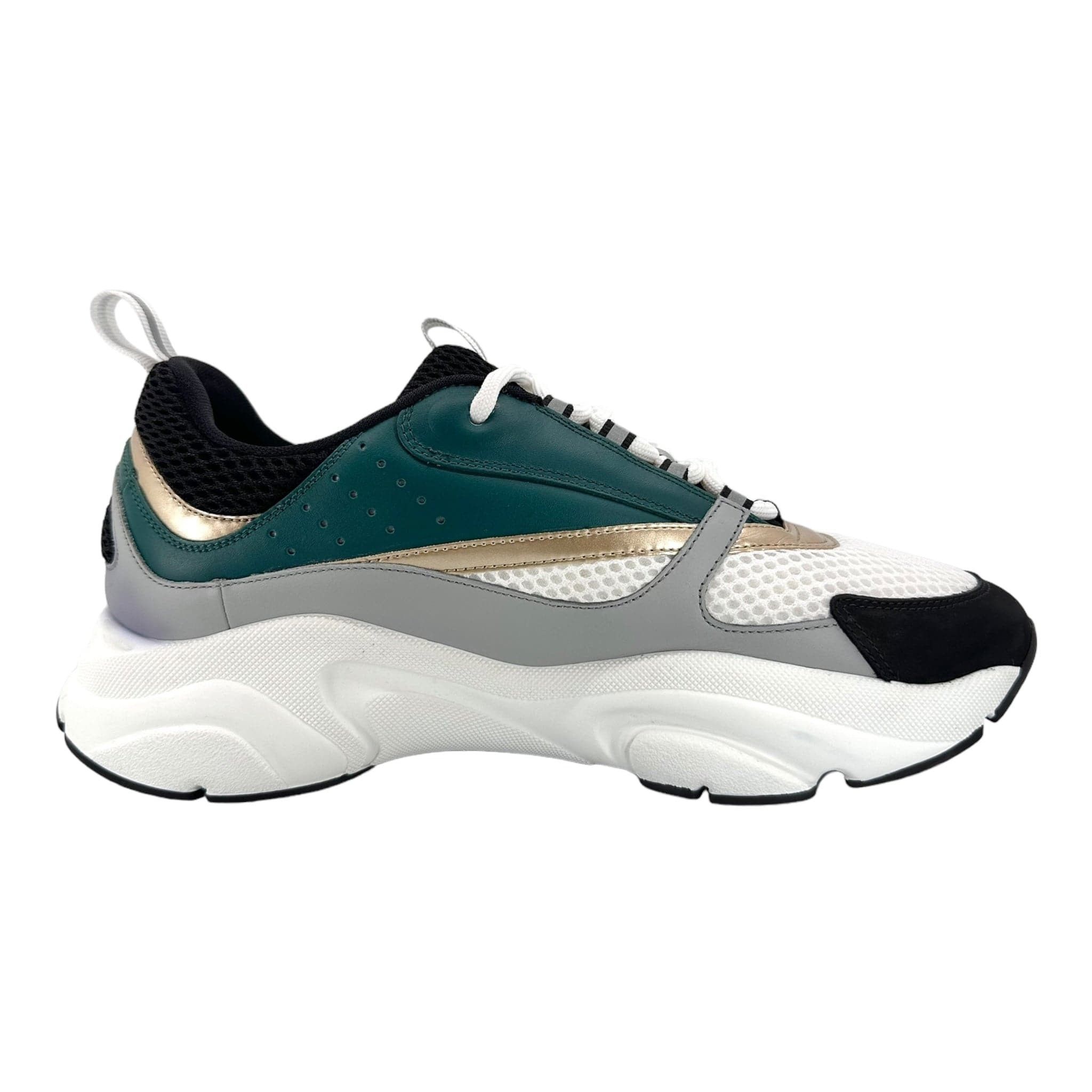 Dior Dior B22 White Black Green Gold Size US 11.5 / EU 44-45 - 4 Thumbnail