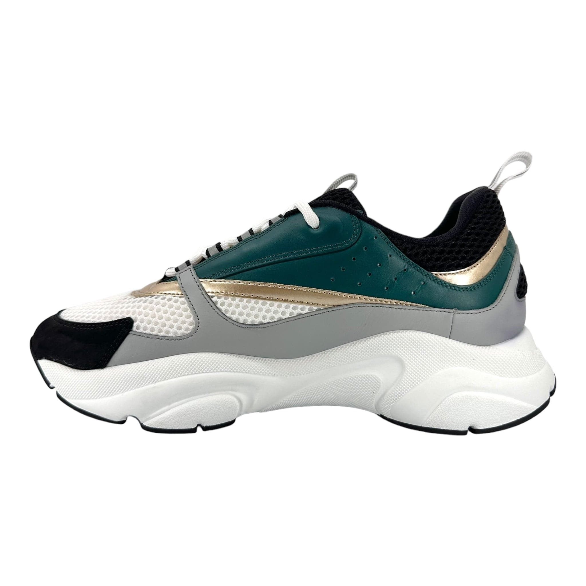 Dior Dior B22 White Black Green Gold Size US 11.5 / EU 44-45 - 3 Thumbnail