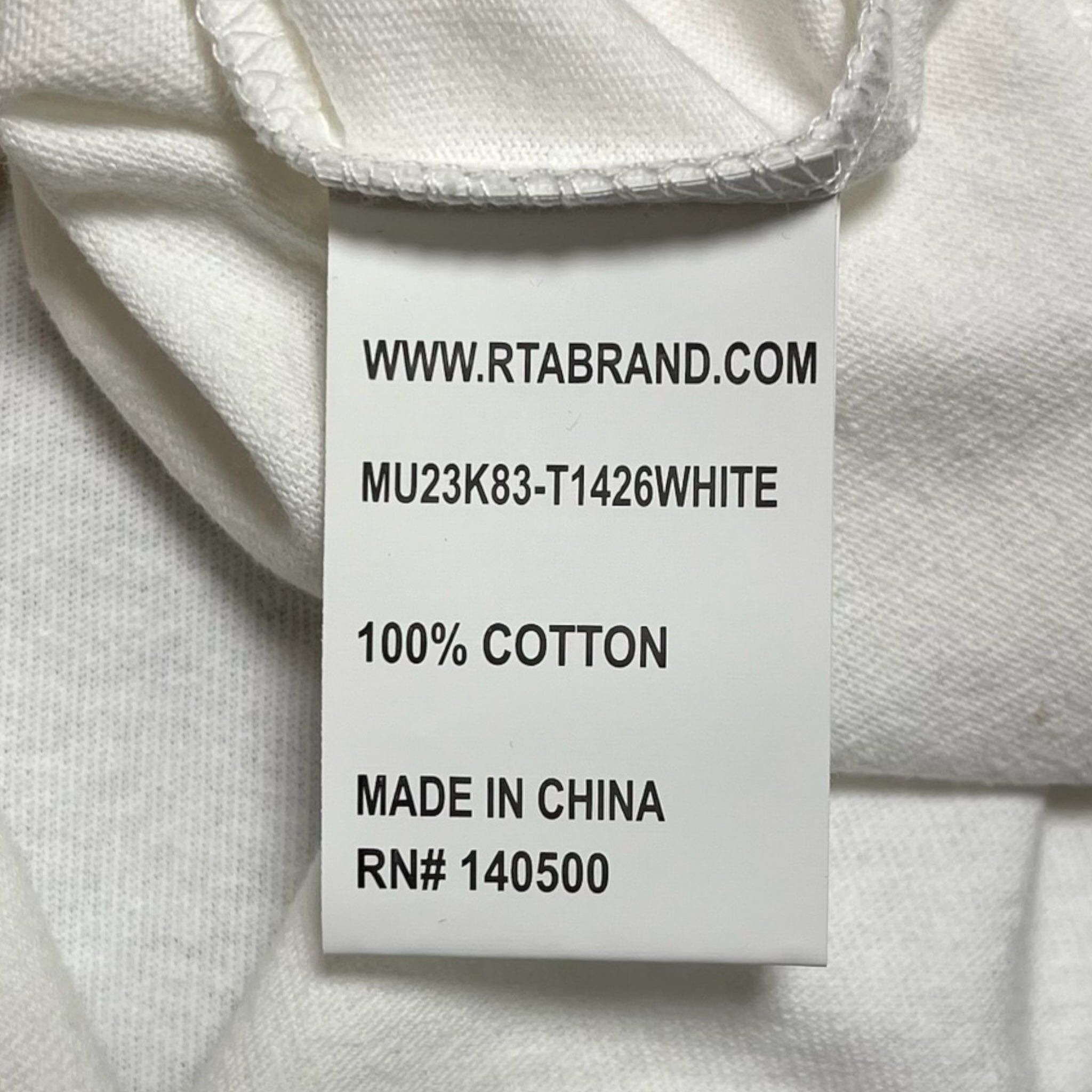 Rta Colin Logo Short Sleeve Tee Shirt White Size US M / EU 48-50 / 2 - 4 Thumbnail