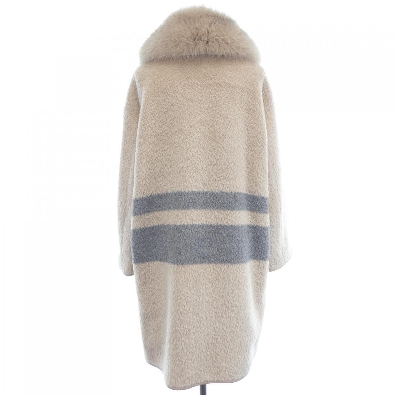 Max Mara Max Mara Max Mara STUDIO Wool Coat Textile Outerwear DUTY FREE for USA Size ONE SIZE - 2 Thumbnail