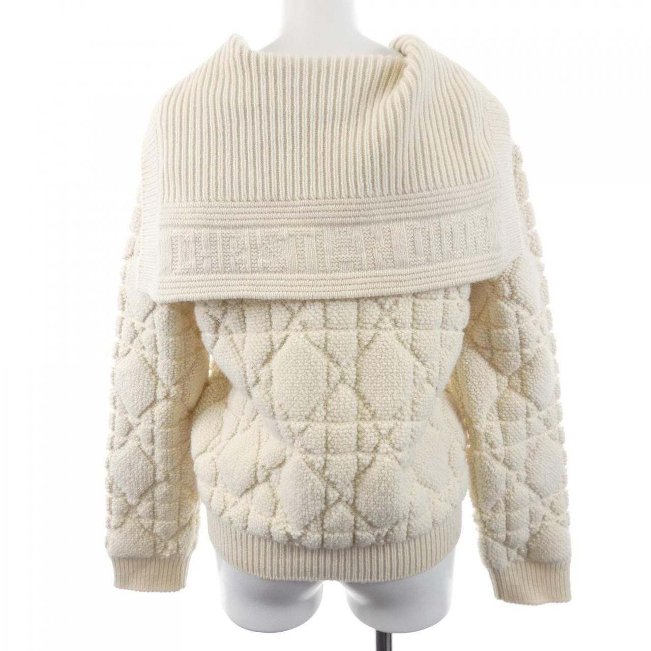 Dior Dior Christian Dior MACROCANNAGE Cashmere Blend Cardigan Textile Tops 514G14A3400 DUTY FREE for USA Size ONE SIZE - 2 Thumbnail