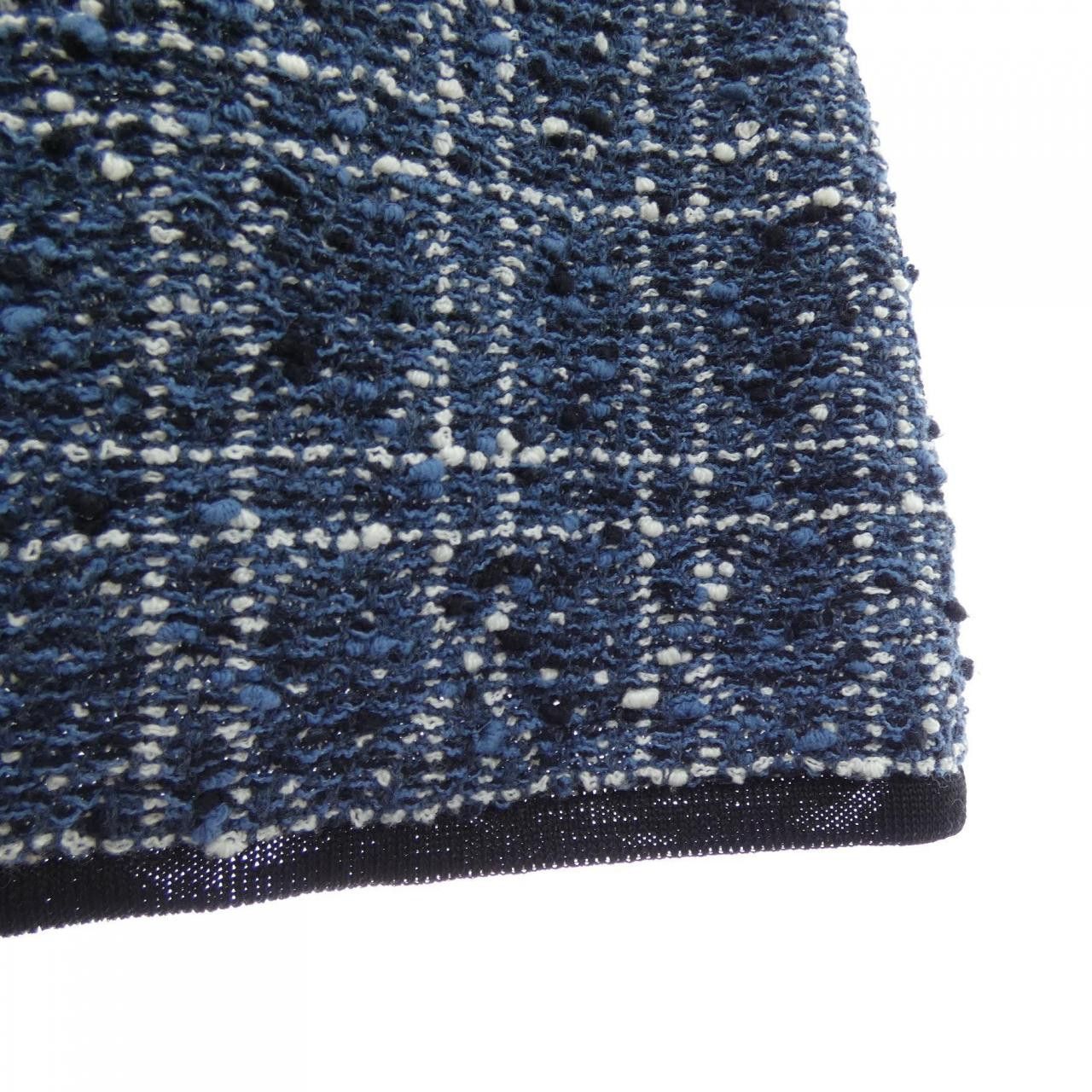 Dior Dior Christian Dior Cannage Cotton Blend Tweed Skirt Textile Skirts 514J03A7521 DUTY FREE for USA Size ONE SIZE - 6 Thumbnail