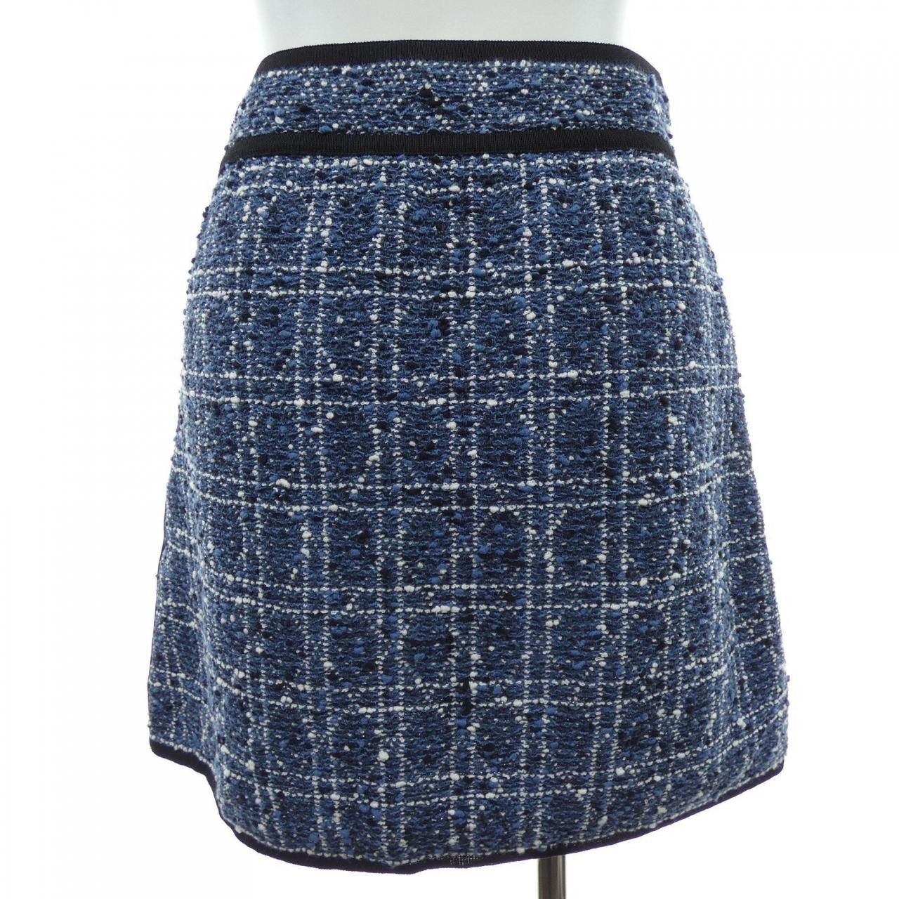 Dior Dior Christian Dior Cannage Cotton Blend Tweed Skirt Textile Skirts 514J03A7521 DUTY FREE for USA Size ONE SIZE - 2 Thumbnail